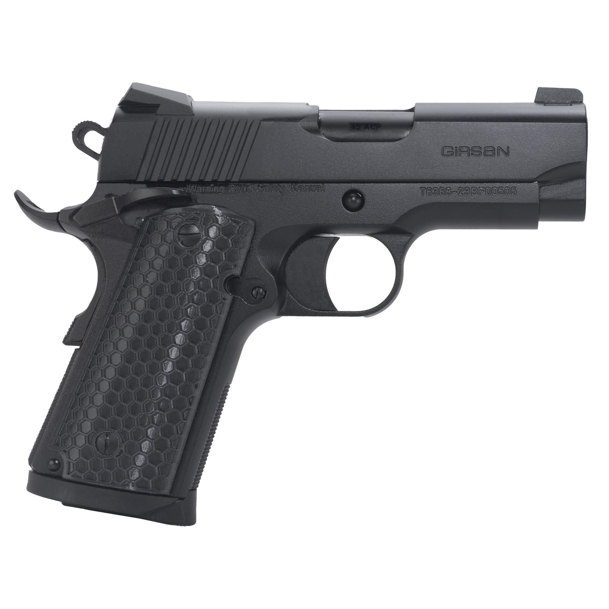 Handguns GIRSAN MC1911SC 45ACP 3.4" 6RD BLACK image 2