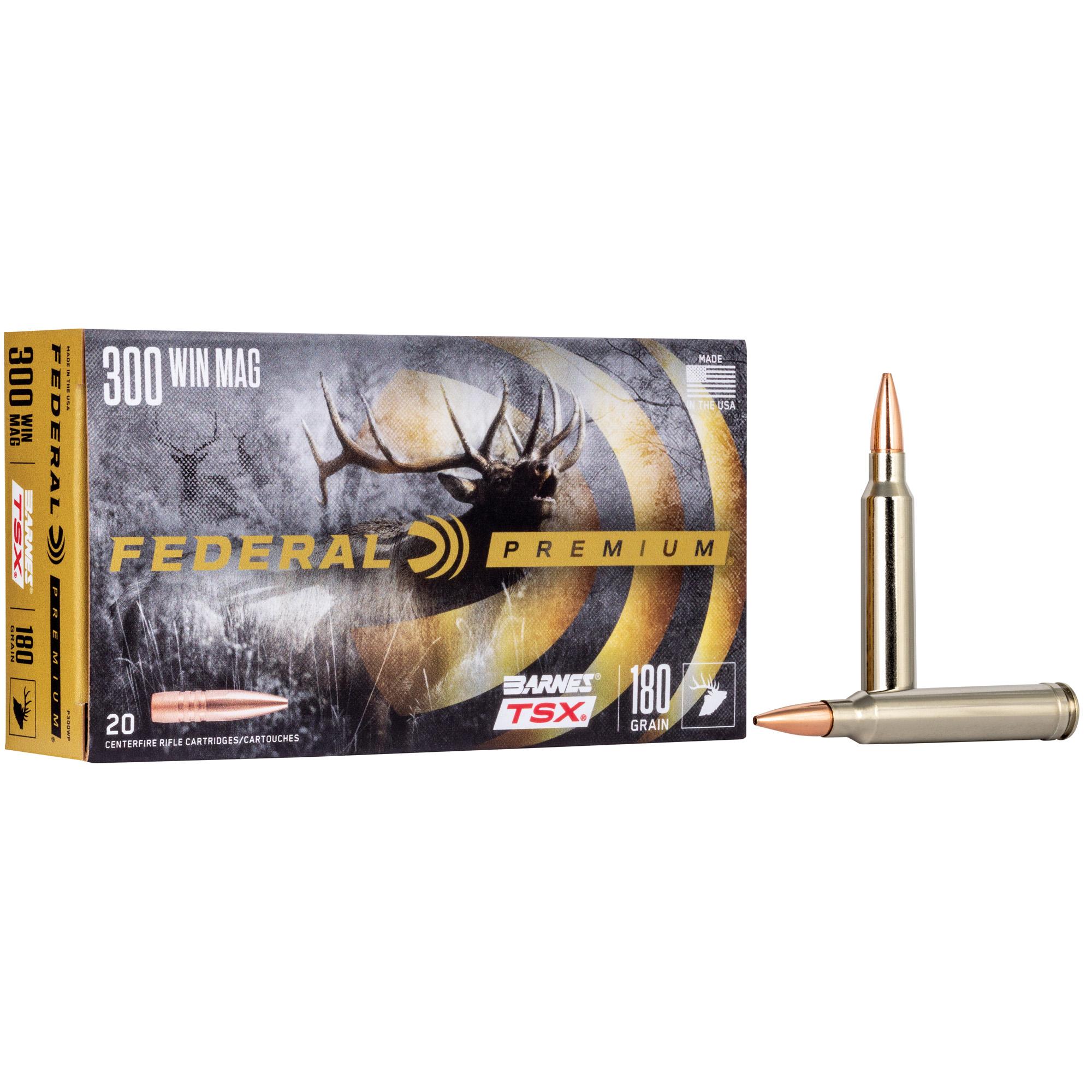 Rifle Ammunition FED PRM 300WIN 180GR BRNS TSX 20/200 image 1