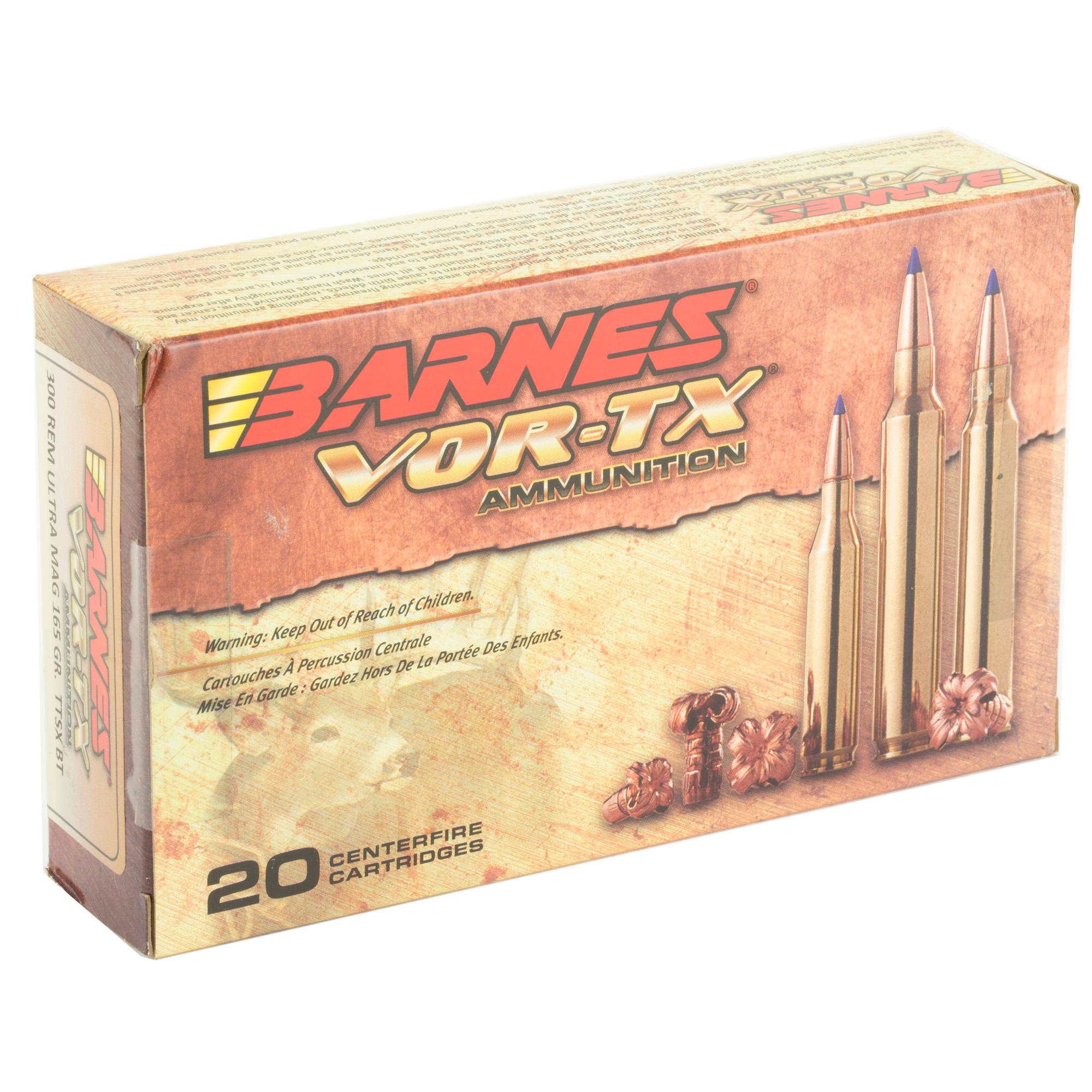 Rifle Ammunition BARNES VOR-TX 300RUM 165GR TTSX 20 image 1