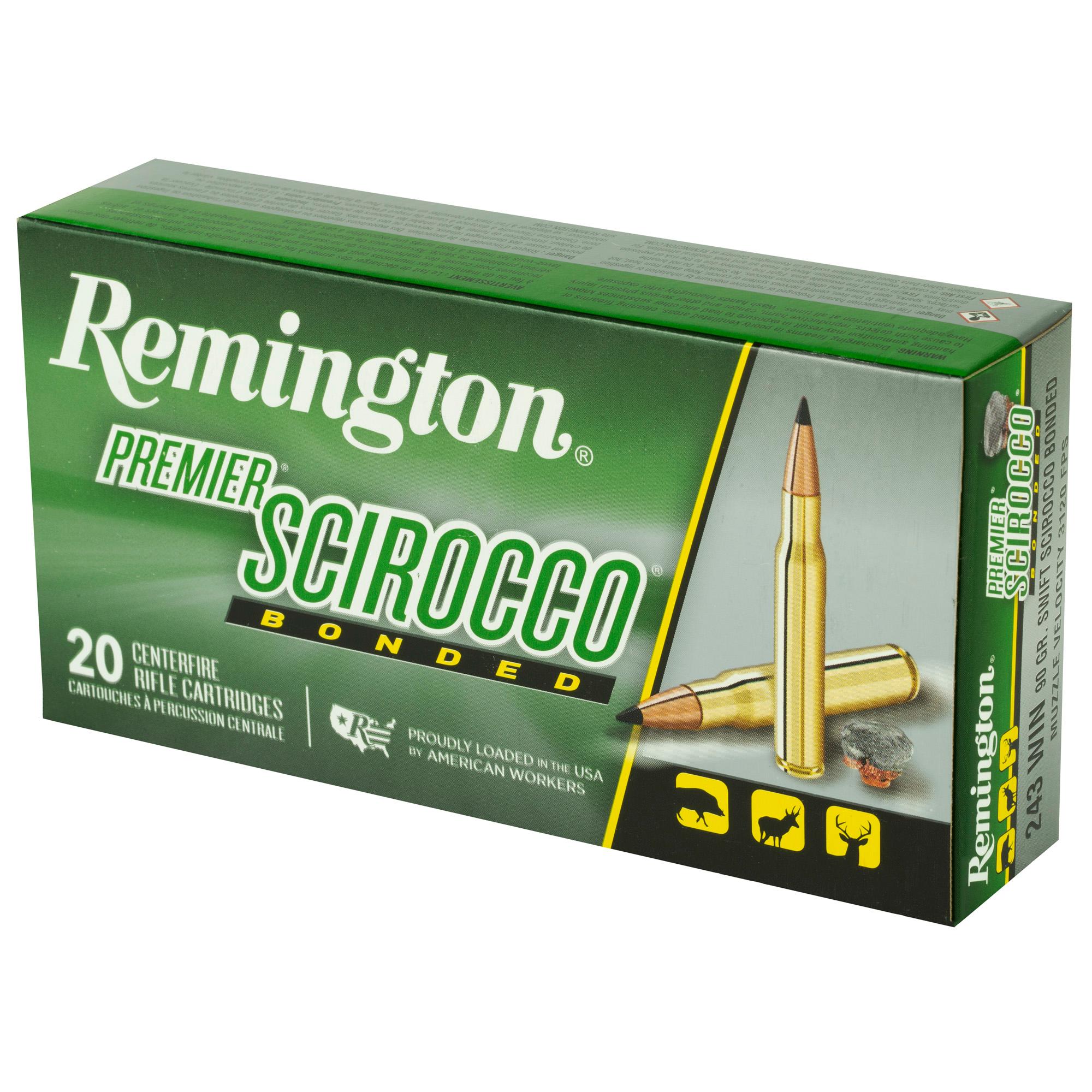 Rifle Ammunition REM SWIFT SCR 243WIN 90GR 20/200 image 3