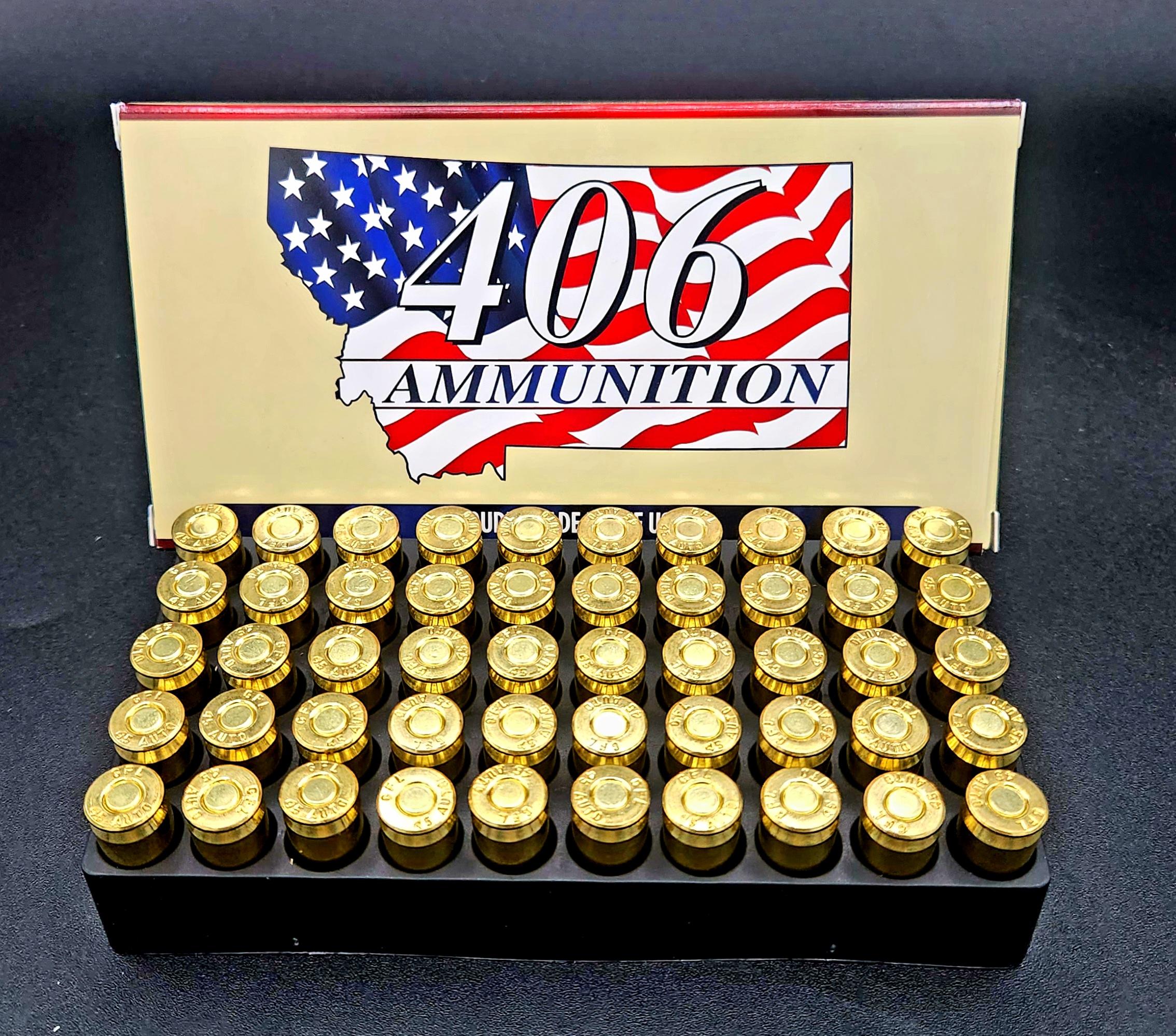 Hand Gun Ammunition 45ACP 230gr RN 406 Ammunition image 1