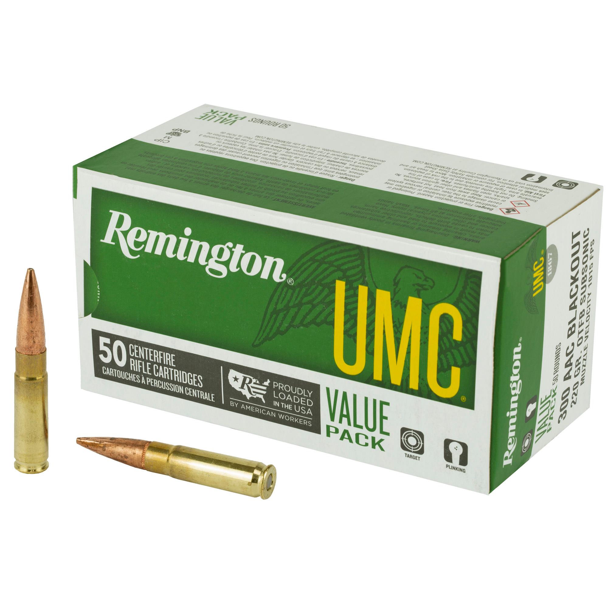 Rifle Ammunition REM UMC 300BLK 220GR 50/400 image 1