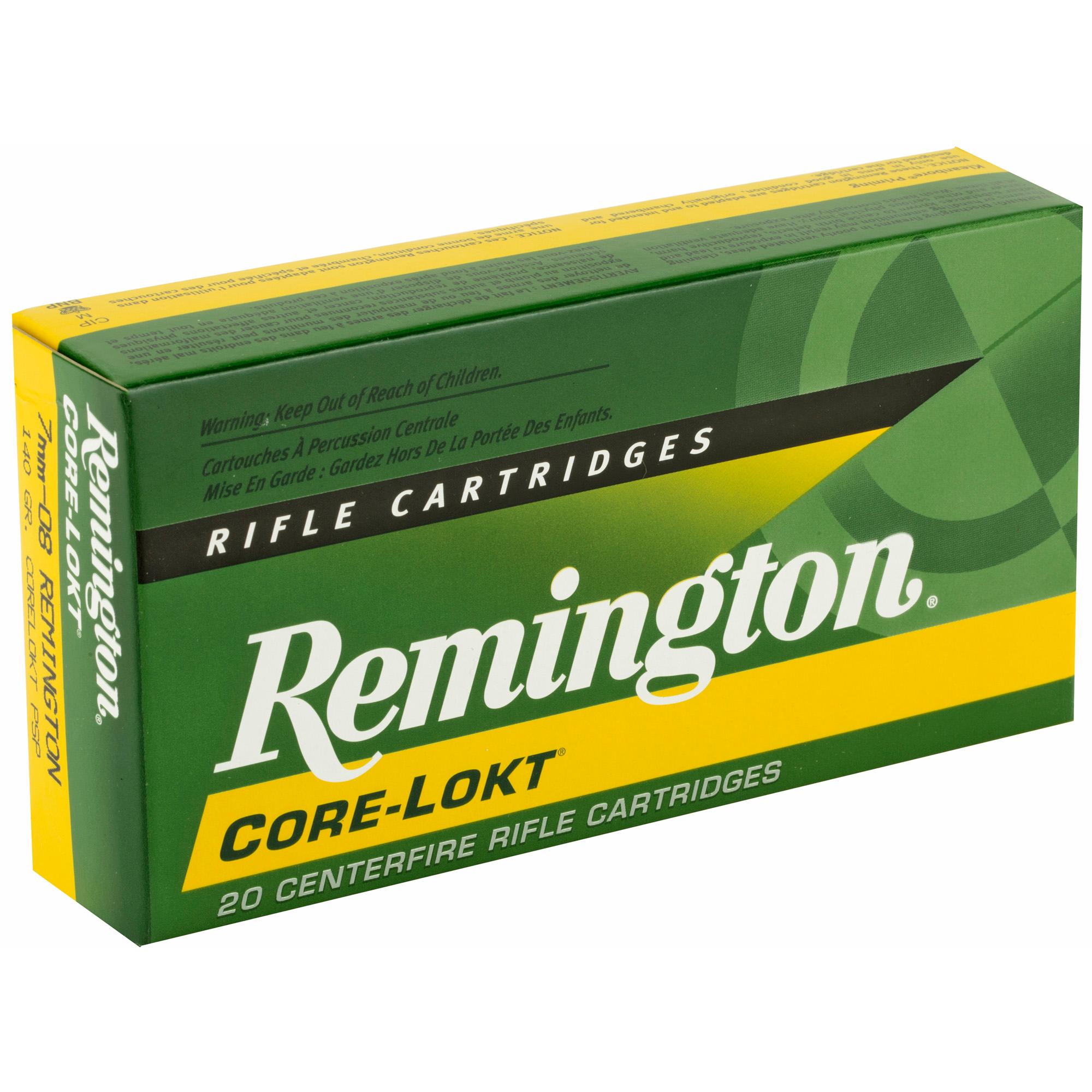 Rifle Ammunition REM 7MM-08 140GR PSP CL 20/200 image 2