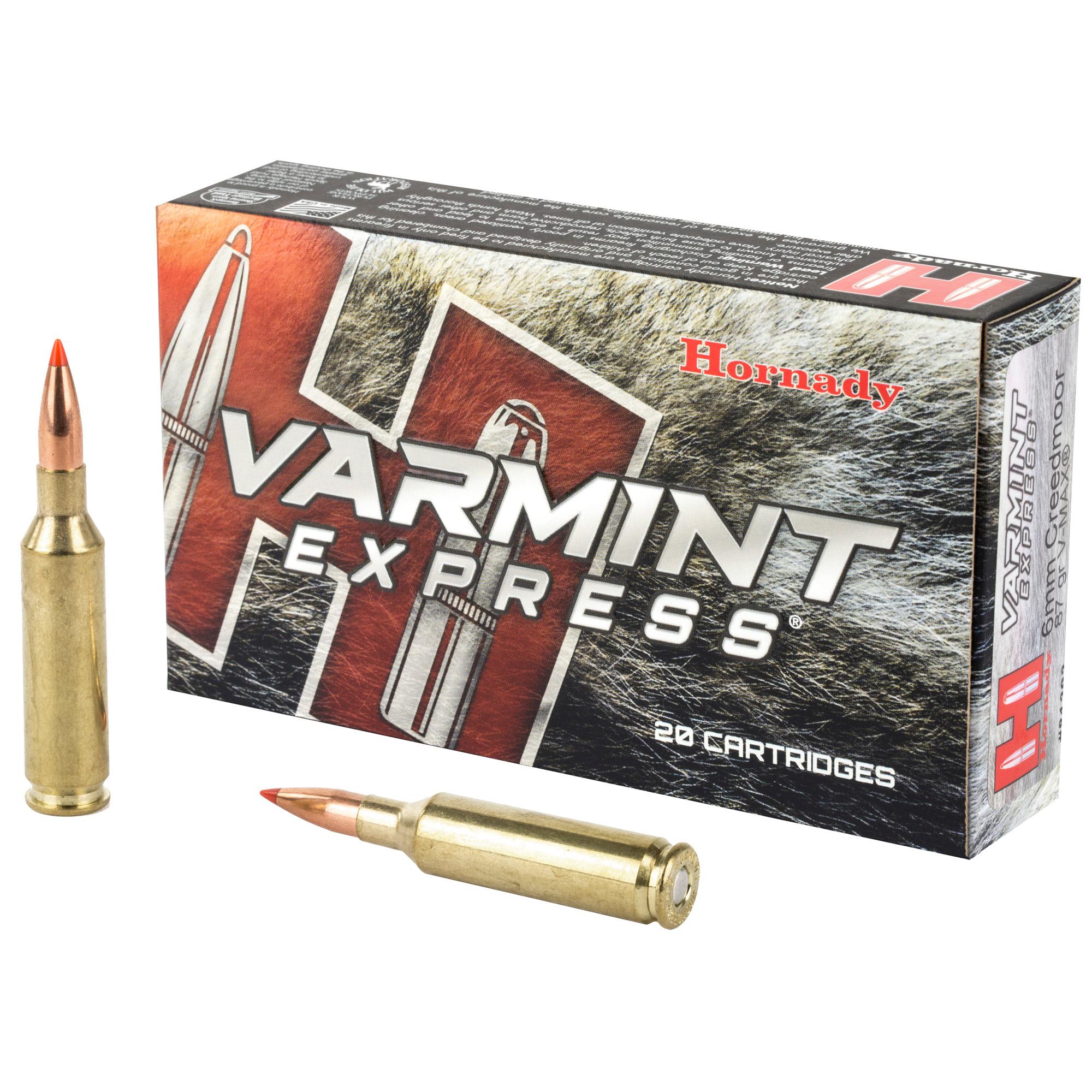 Rifle Ammunition HRNDY 6MM CRED 87GR VMAX 20/200 image 1