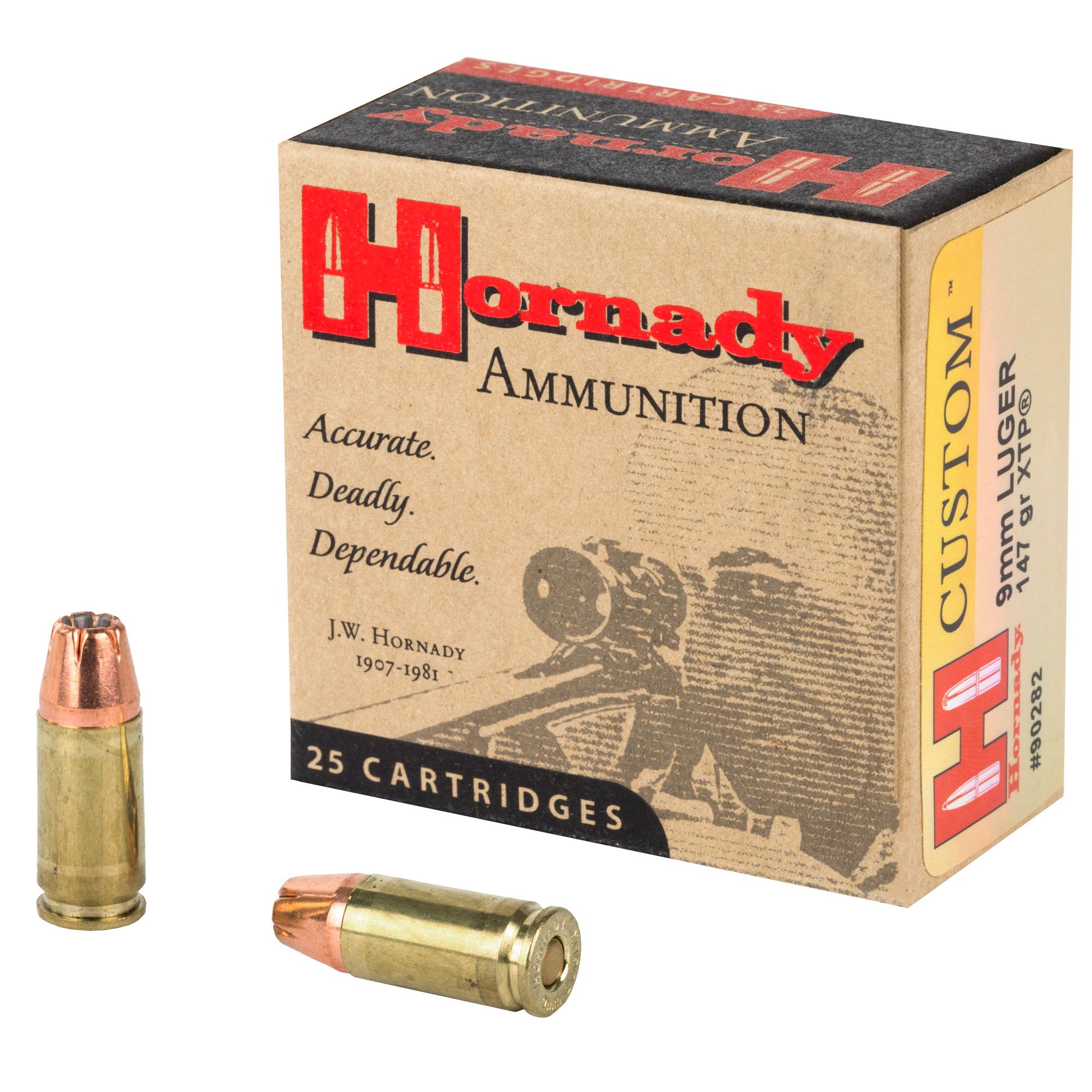 Hand Gun Ammunition HRNDY 9MM 147GR JHP/XTP 25/250 image 1