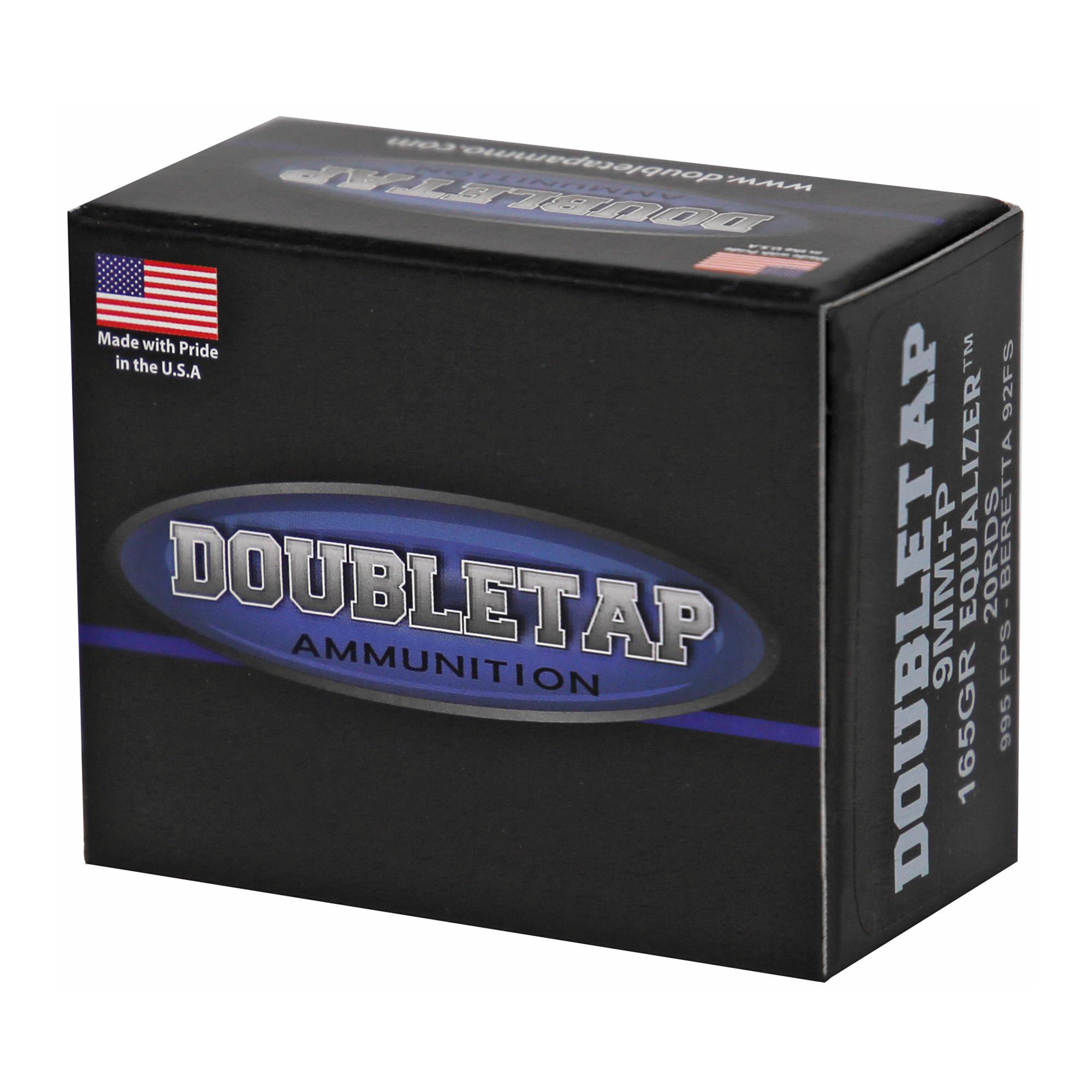 Hand Gun Ammunition DBLTAP 9MM+P 165GR JHP 20/1000 image 3