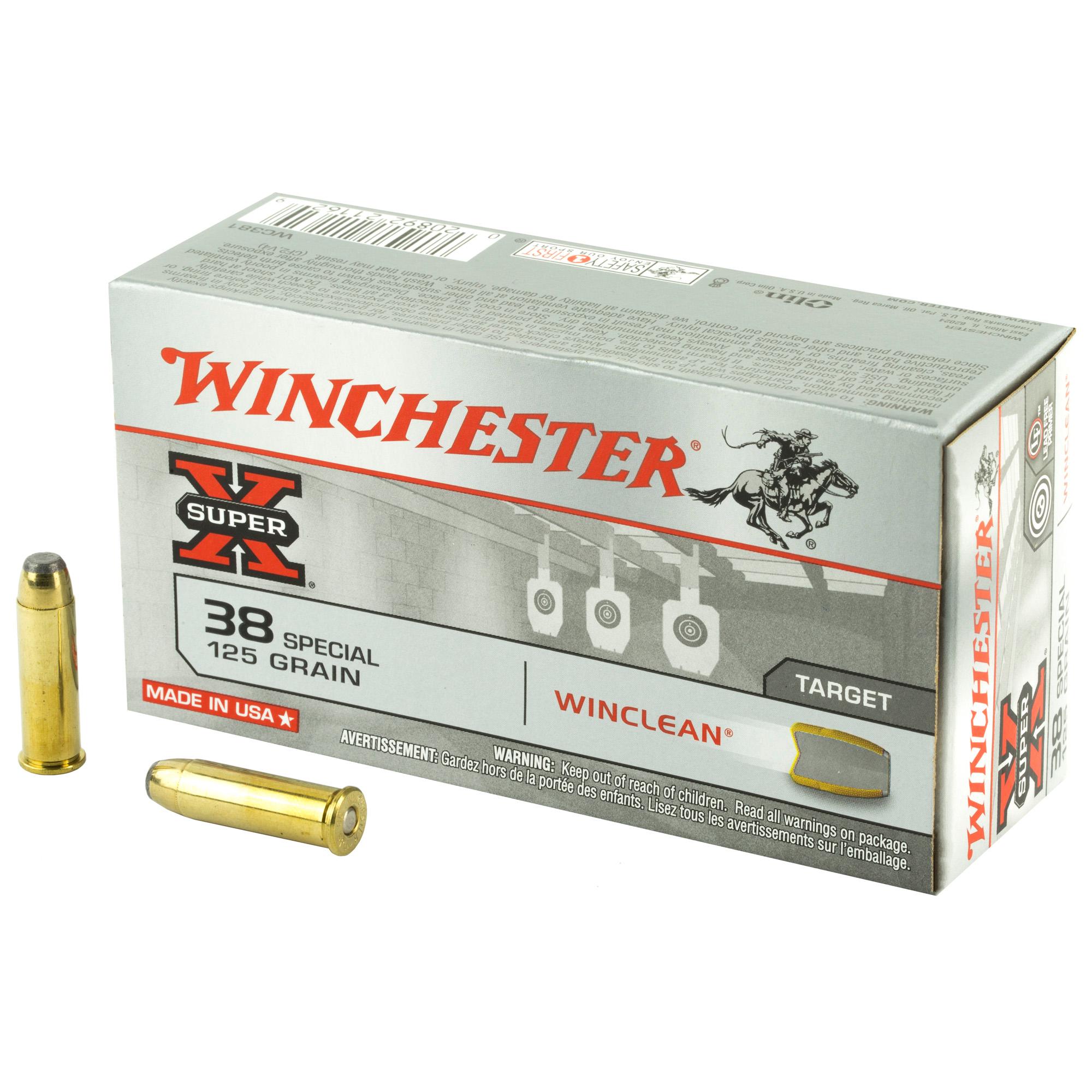 Hand Gun Ammunition WIN SPRX WINCLEAN 38SPL 125GR 50/500 image 1