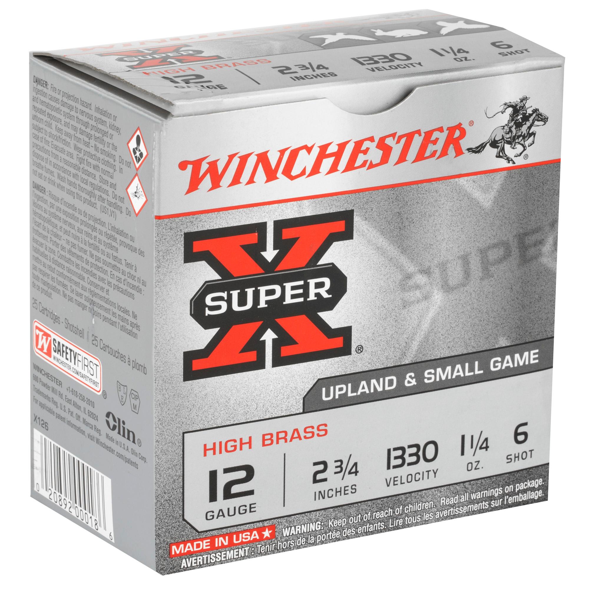 Shot Shell Ammunition WIN SPRX 12GA 2.75" #6 25/250 image 2