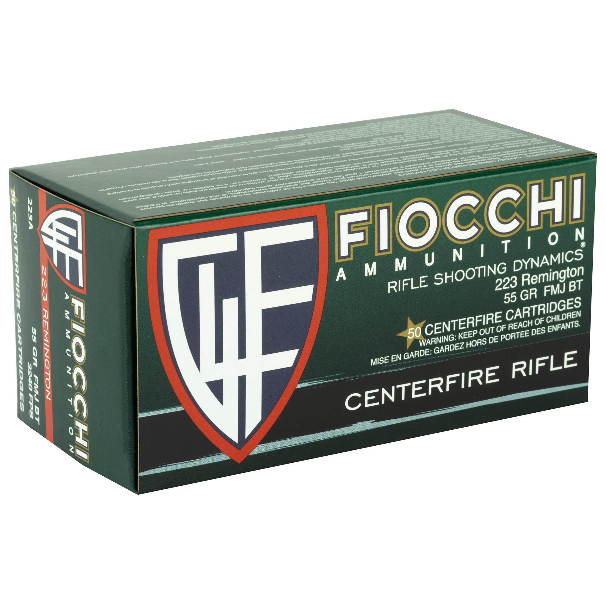 Rifle Ammunition FIOCCHI 223REM 55GR FMJBT 50/1000 image 2