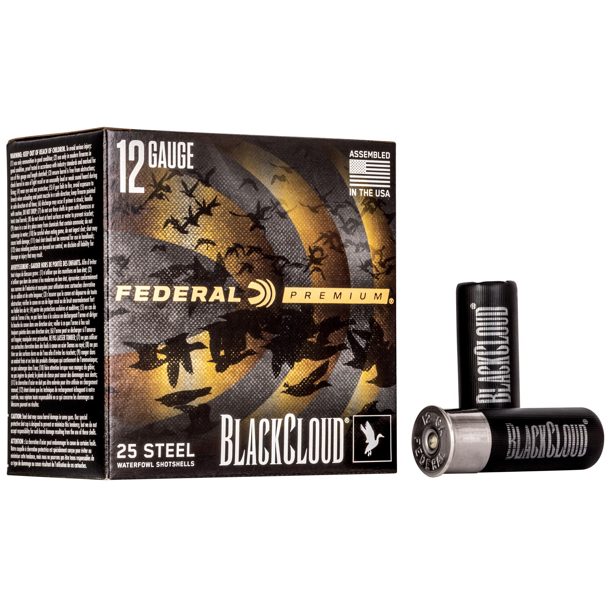 Shot Shell Ammunition FED BLK CLOUD 12GA 2.75 #4 25/250 image 1