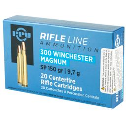 Rifle Ammunition PPU 300WIN MAG SP 150GR 20/200 image 3