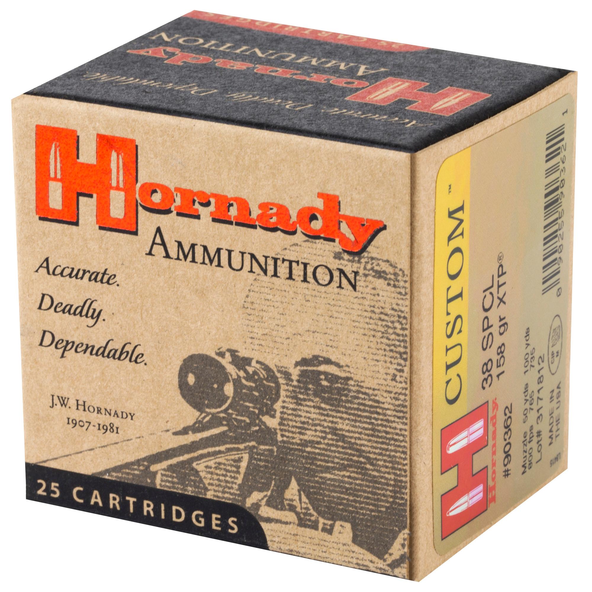 Hand Gun Ammunition HRNDY 38SPL 158GR JHP/XTP 25/250 image 3