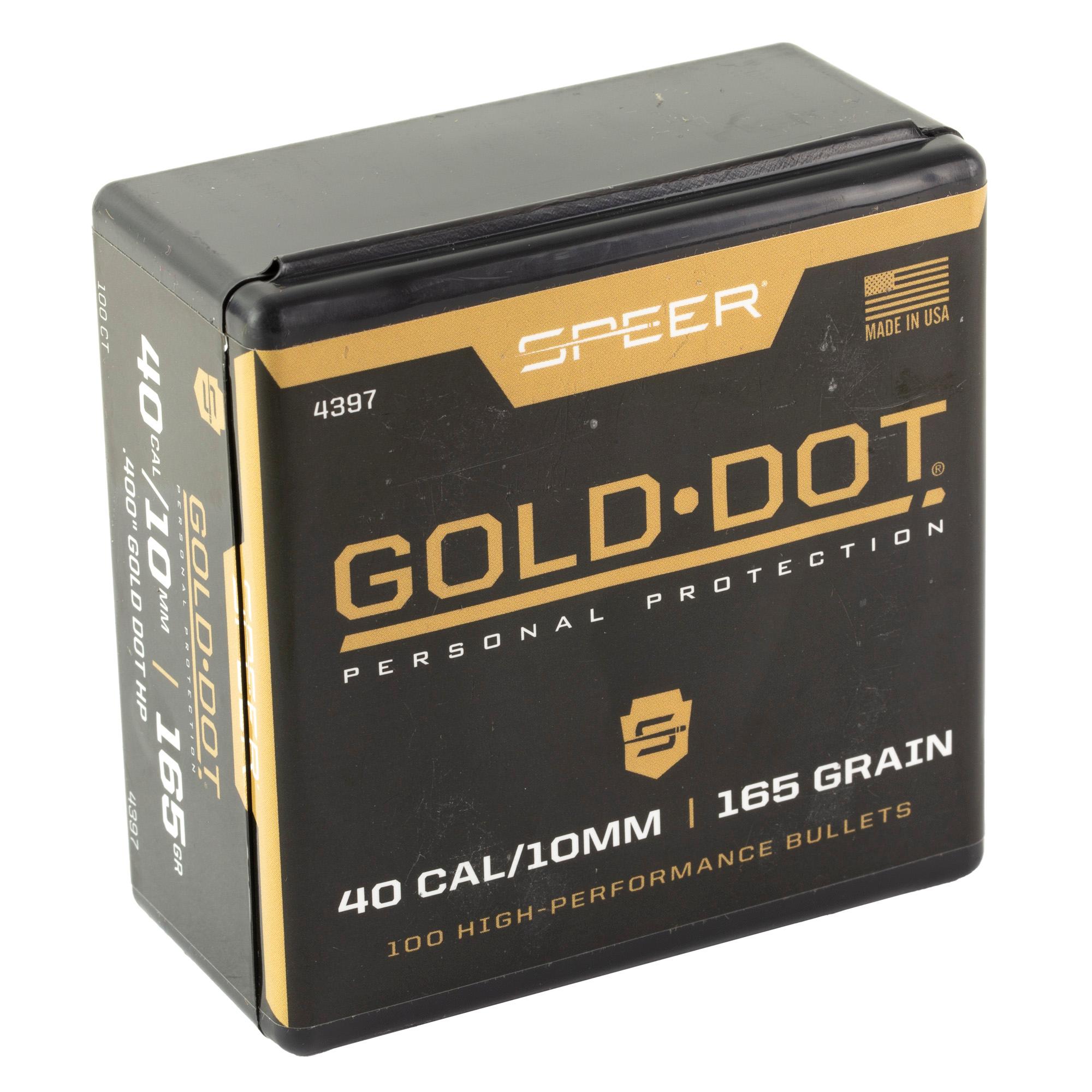 Bullets SPR GOLD DOT .400 165GR HP 100CT image 2