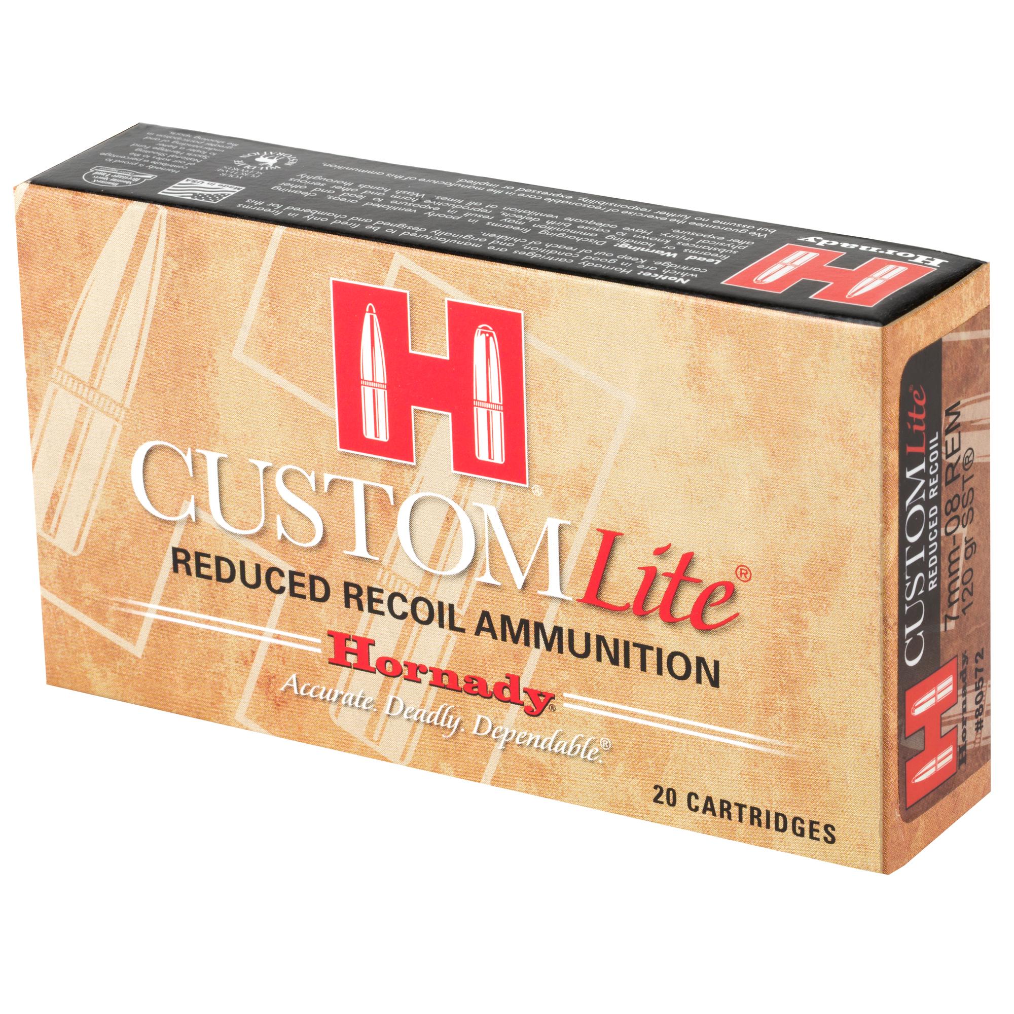 Rifle Ammunition HRNDY CL 7MM-08 120GR SST LT 20/200 image 3