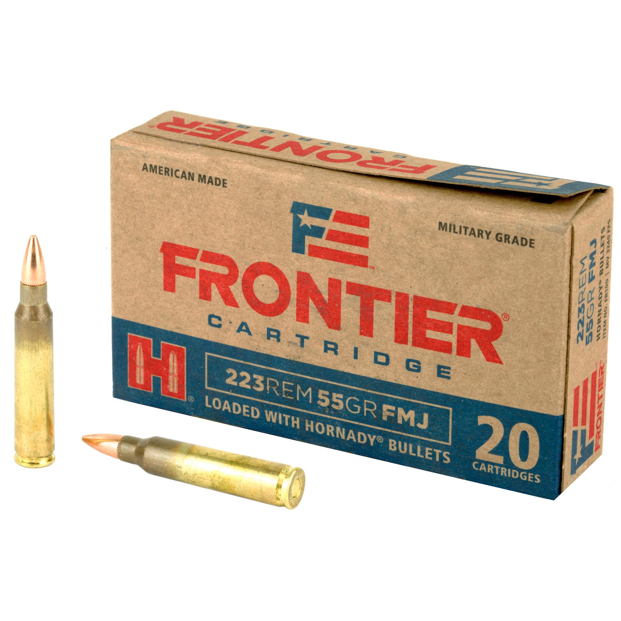 Rifle Ammunition FRONTIER 223REM 55GR FMJ 20/500 image 1