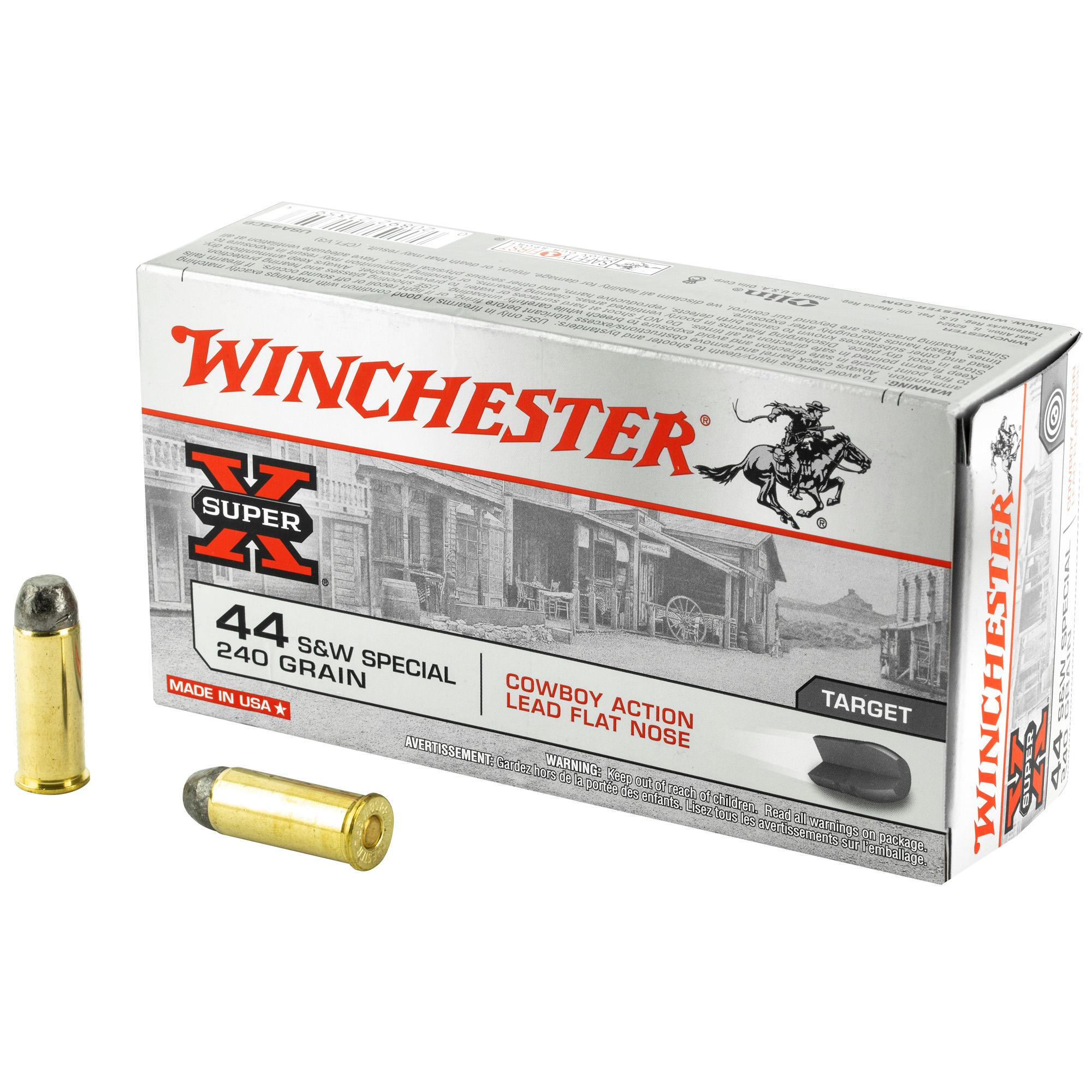 Hand Gun Ammunition WIN USA 44SPL 240GR LD CWBY 50/500 image 1