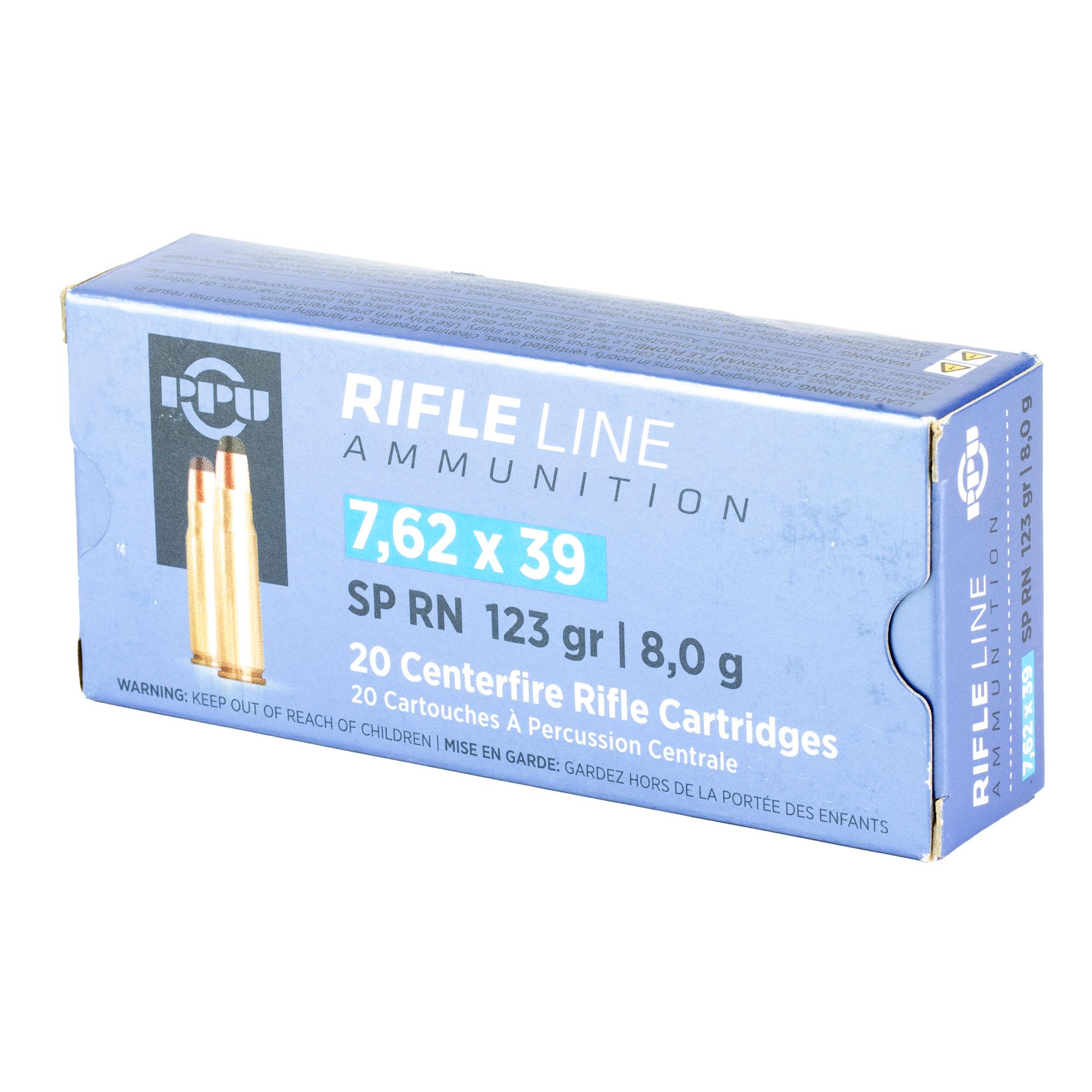 Rifle Ammunition PPU 7.62X39 SP 123GR 20/1000 image 3