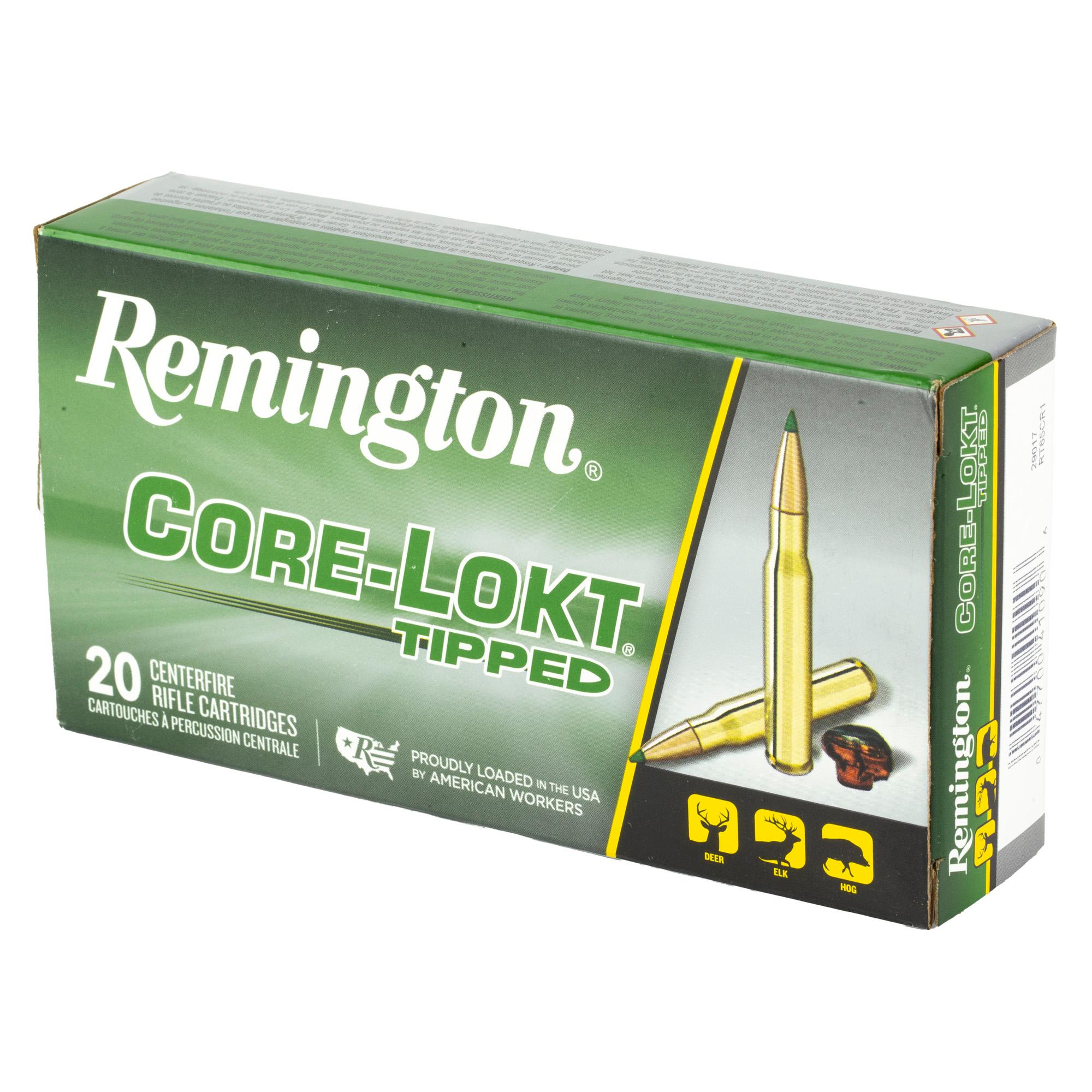 Rifle Ammunition REM 6.5CRD 129GR CLOK TIPPED 20/200 image 3