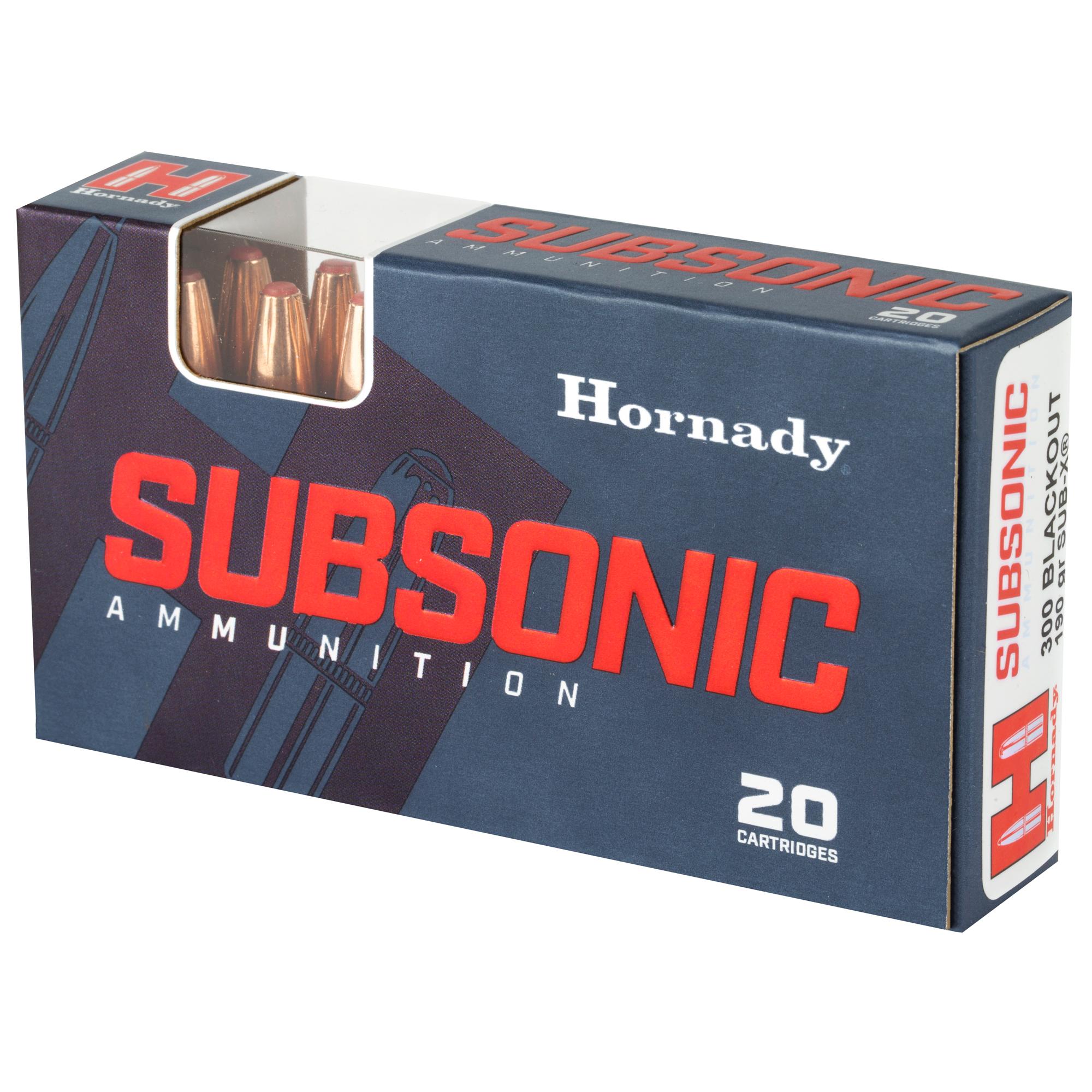 Rifle Ammunition HRNDY 300BLK 190GR SUB-X 20/200 image 3