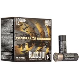 Shot Shell Ammunition FED BLK CLOUD 12GA 3" #4 HV 25/250 image 1