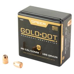 Bullets SPR GOLD DOT .400 165GR HP 100CT image 1