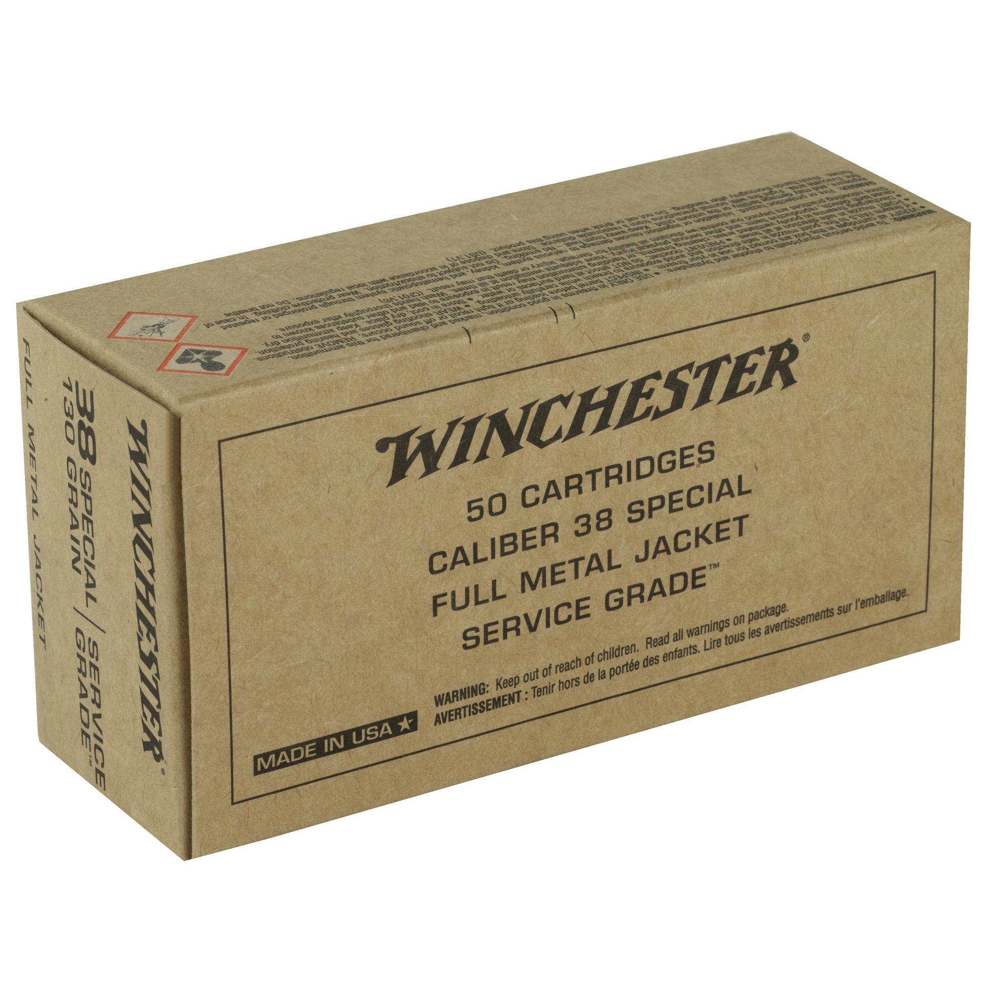 Hand Gun Ammunition WIN SERVICE GRADE 38SPL 130GR 50/500 image 2