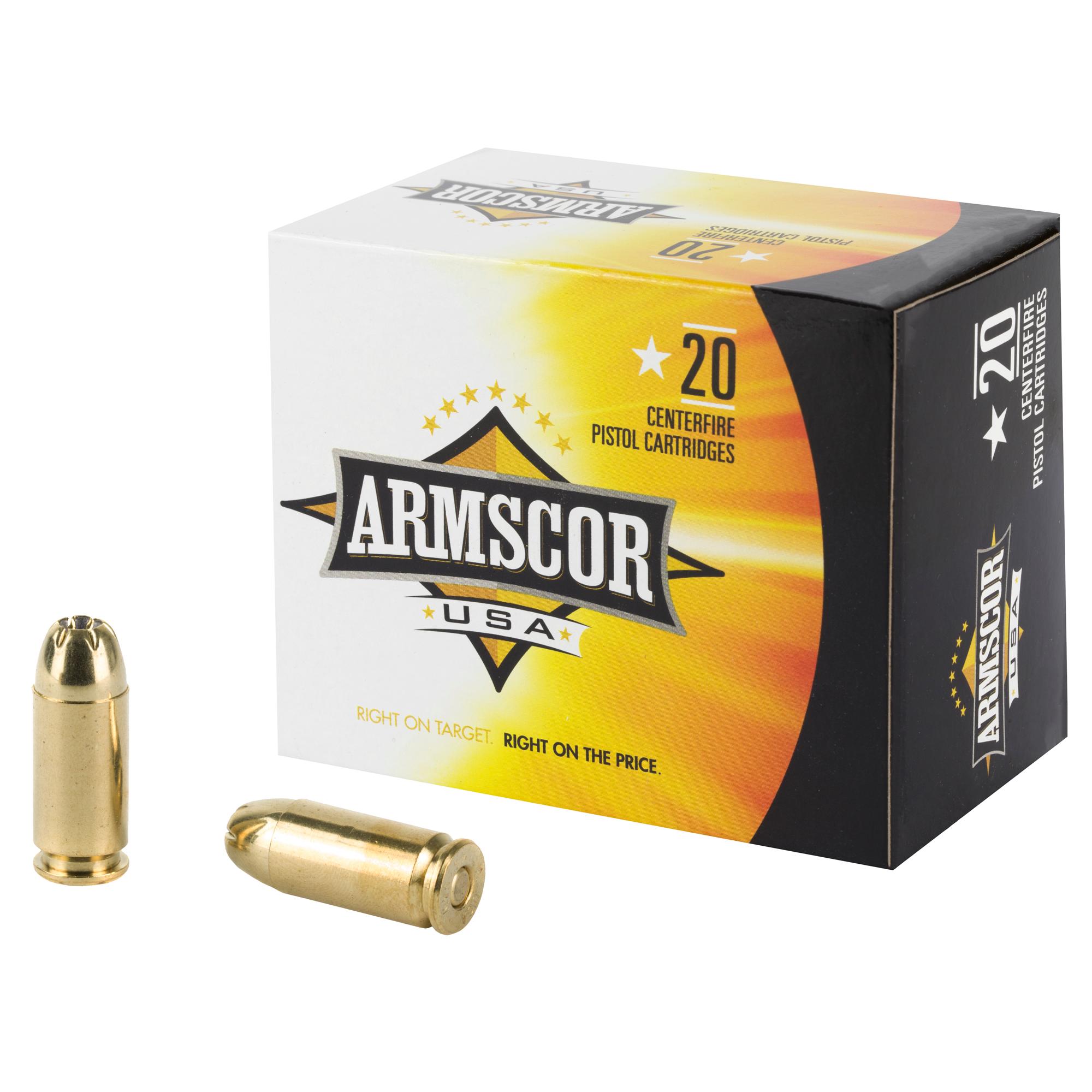 Hand Gun Ammunition ARMSCOR 40S&W 180GR JHP 20/500 image 1