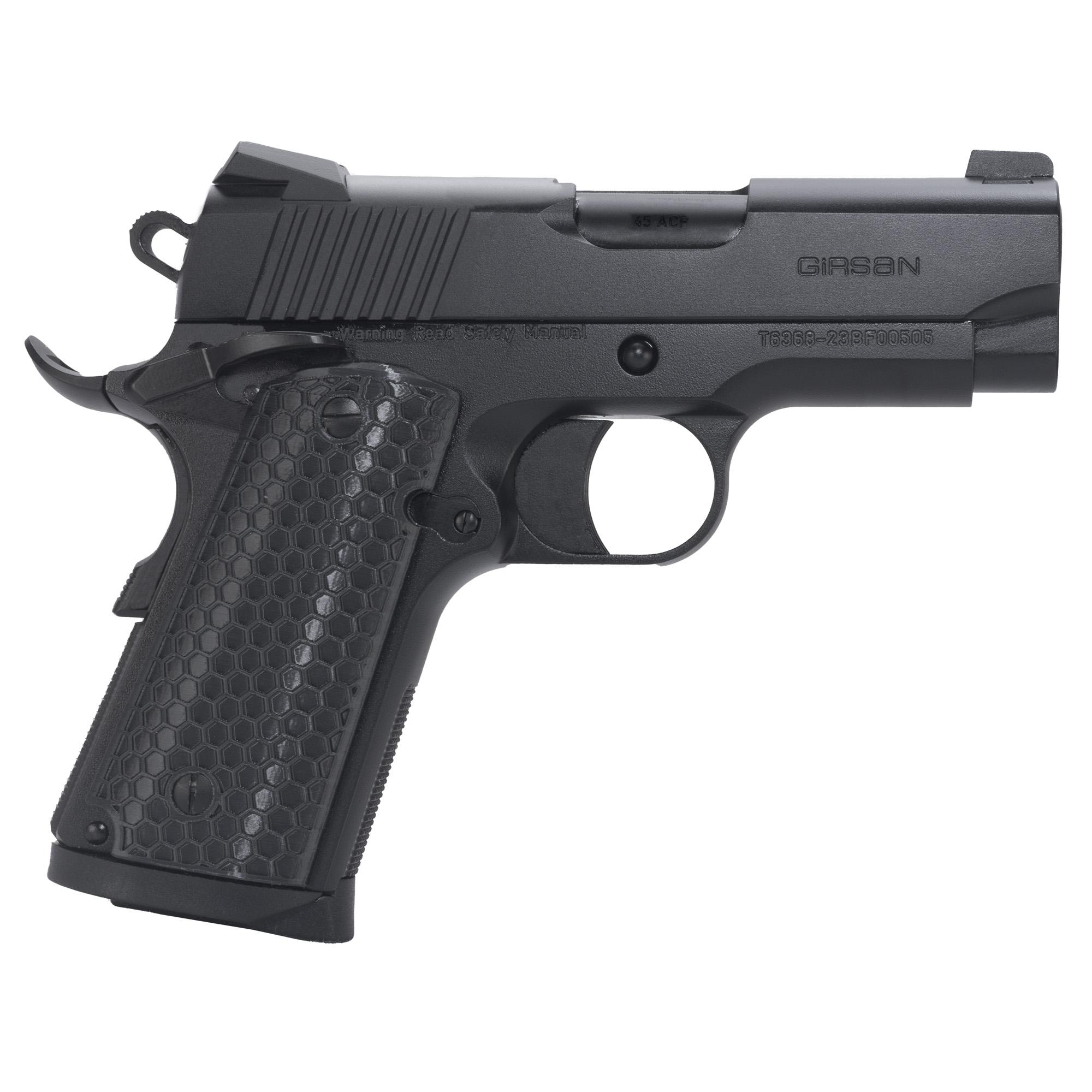 Handguns GIRSAN MC1911SC 9MM 3.4" 7RD BLACK image 2