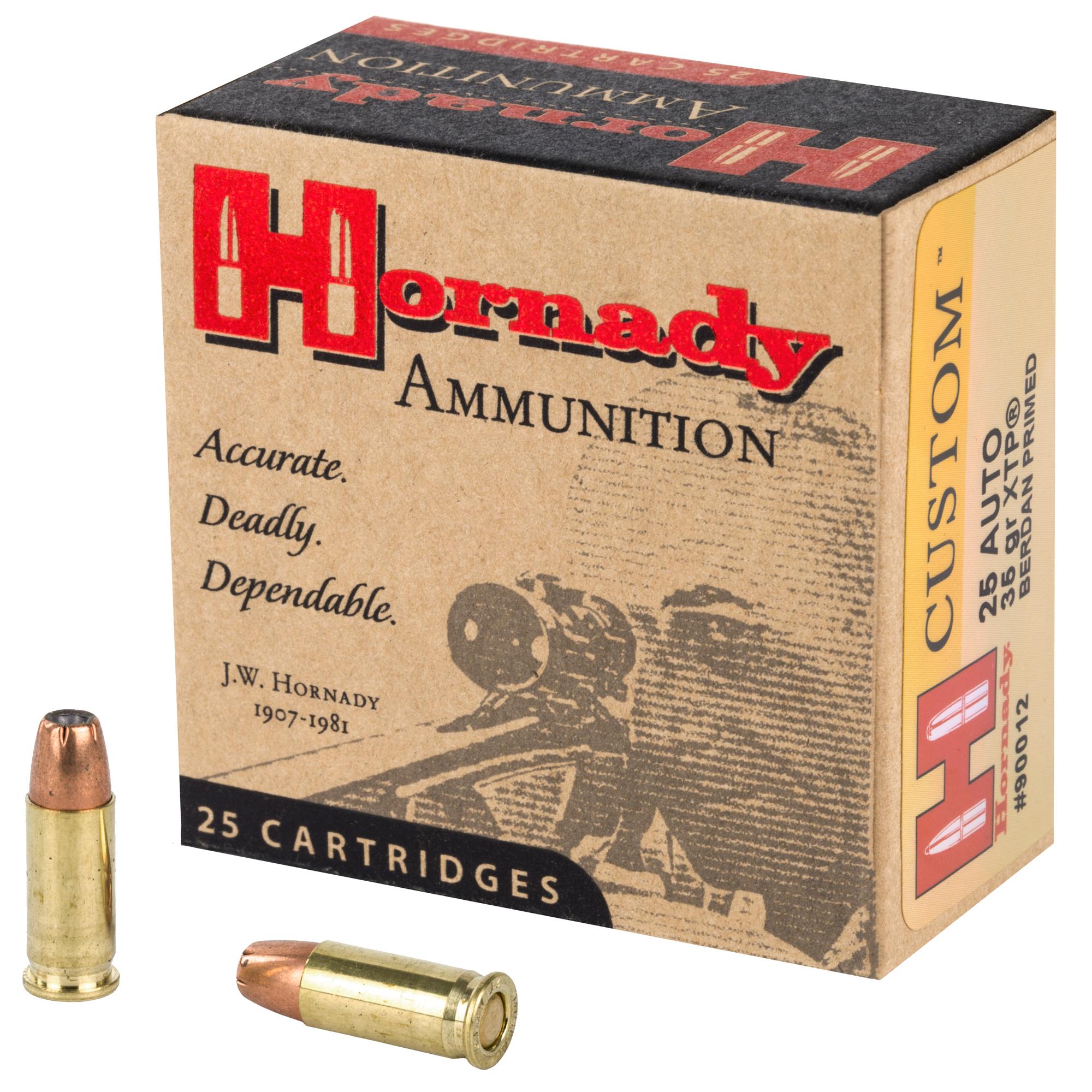 Hand Gun Ammunition HRNDY 25ACP 35GR JHP/XTP 25/250 image 1