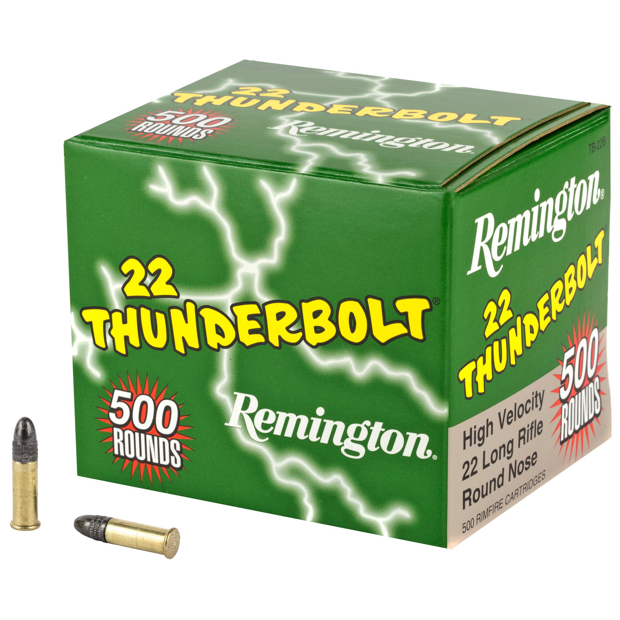 Rimfire Ammunition REM THNDRBT 22LR 40GR RN HS 500/5000 image 1