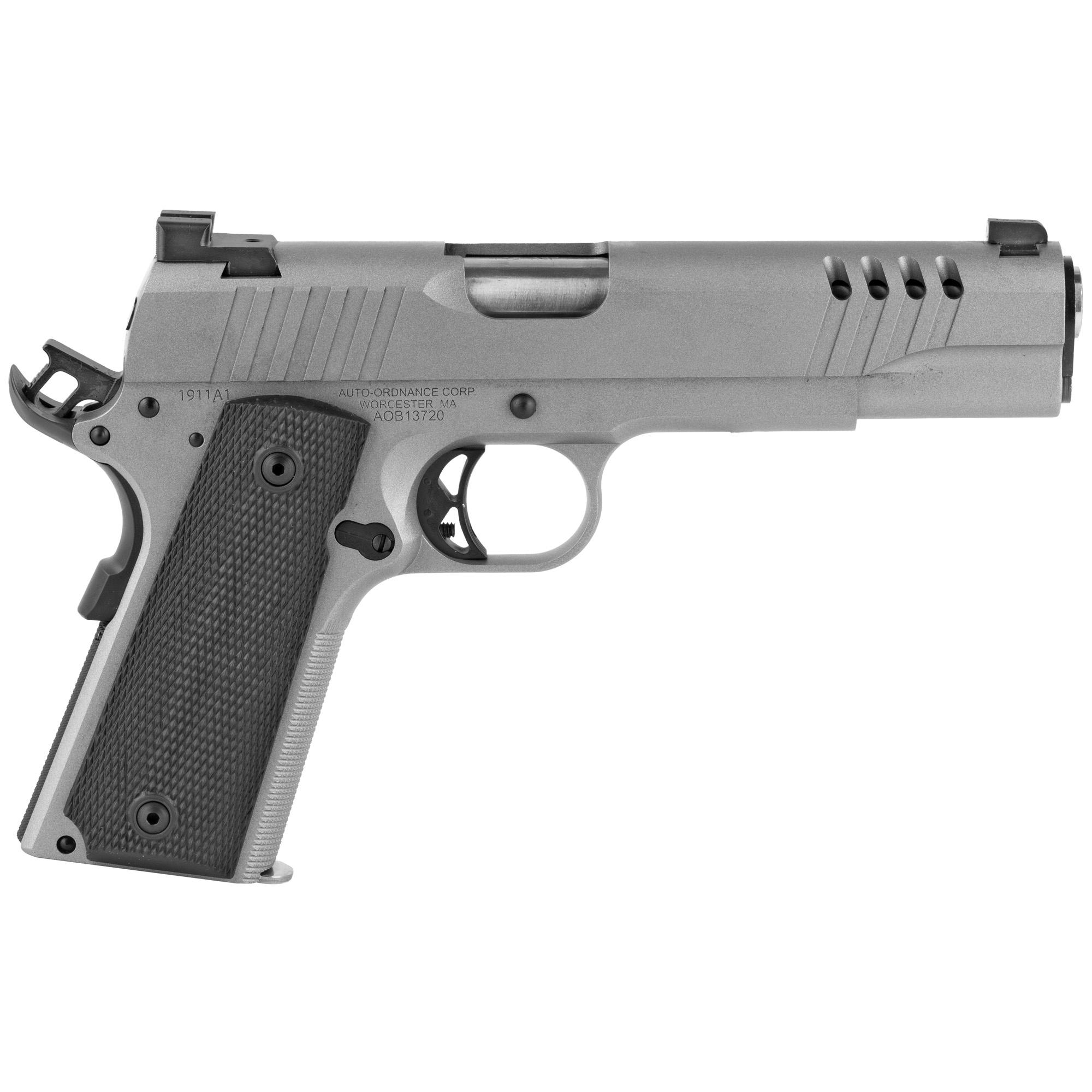 Handguns AUTO ORD 1911 45ACP 5" 7RD SILVER image 2