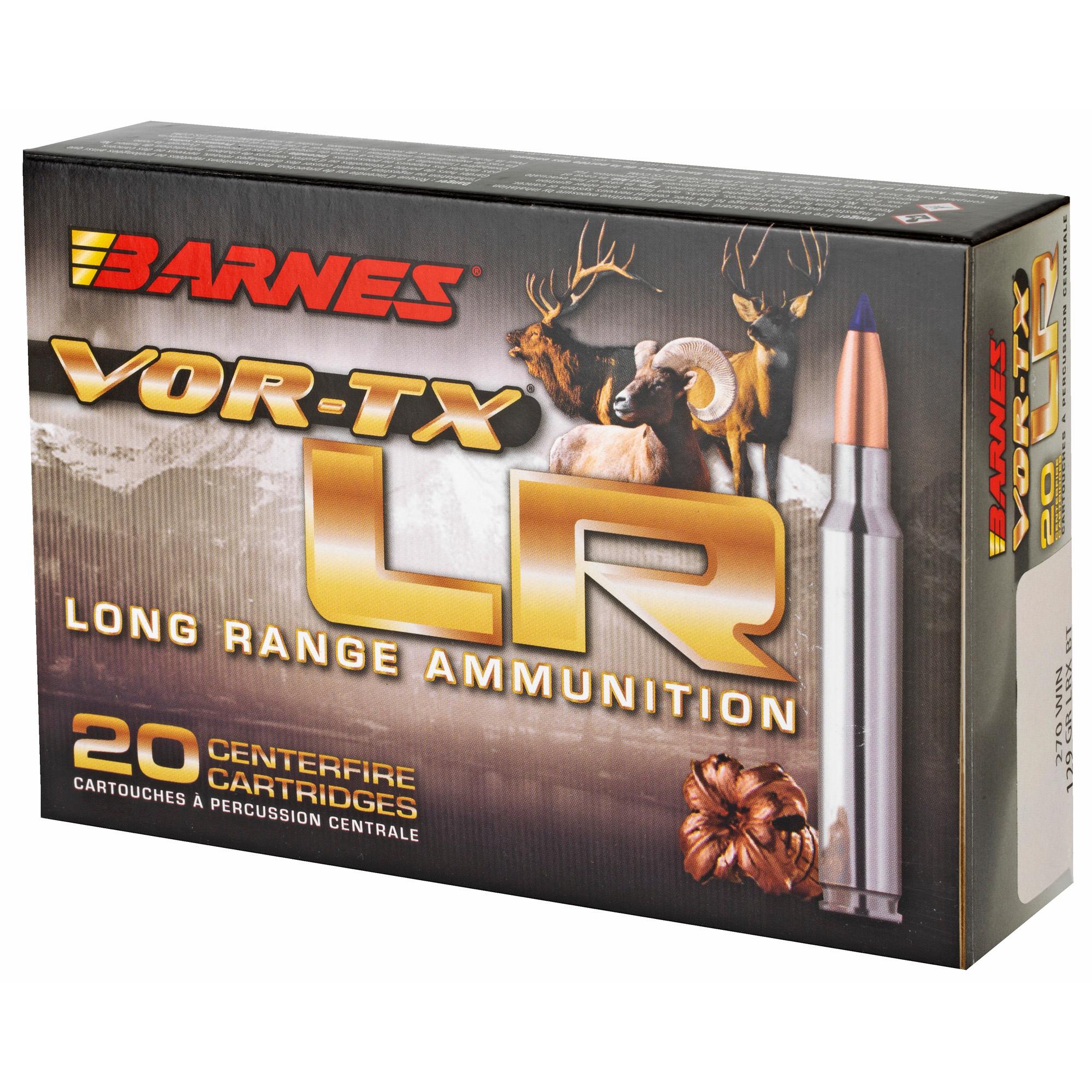 Rifle Ammunition BARNES VOR-TX 270WIN LR 129GR 20/200 image 3
