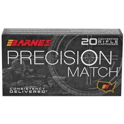 Rifle Ammunition BARNES PREC MTH 6.5 PRC 145GR MB OTM image 1