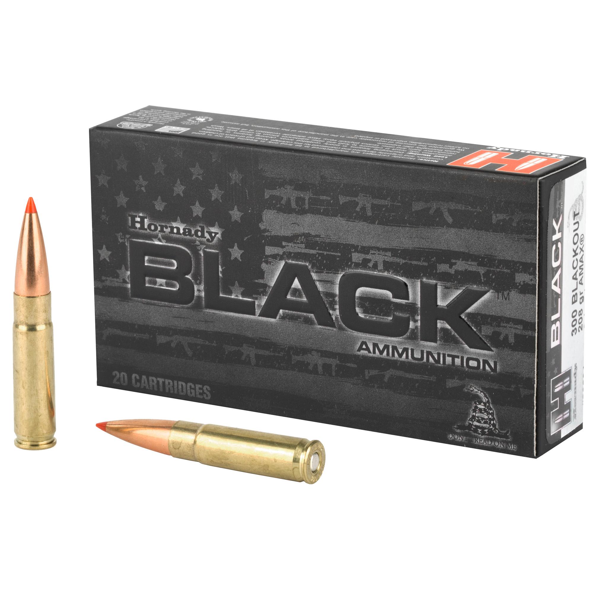 Rifle Ammunition HRNDY BLACK 300BLK 208GR AMAX 20/200 image 1