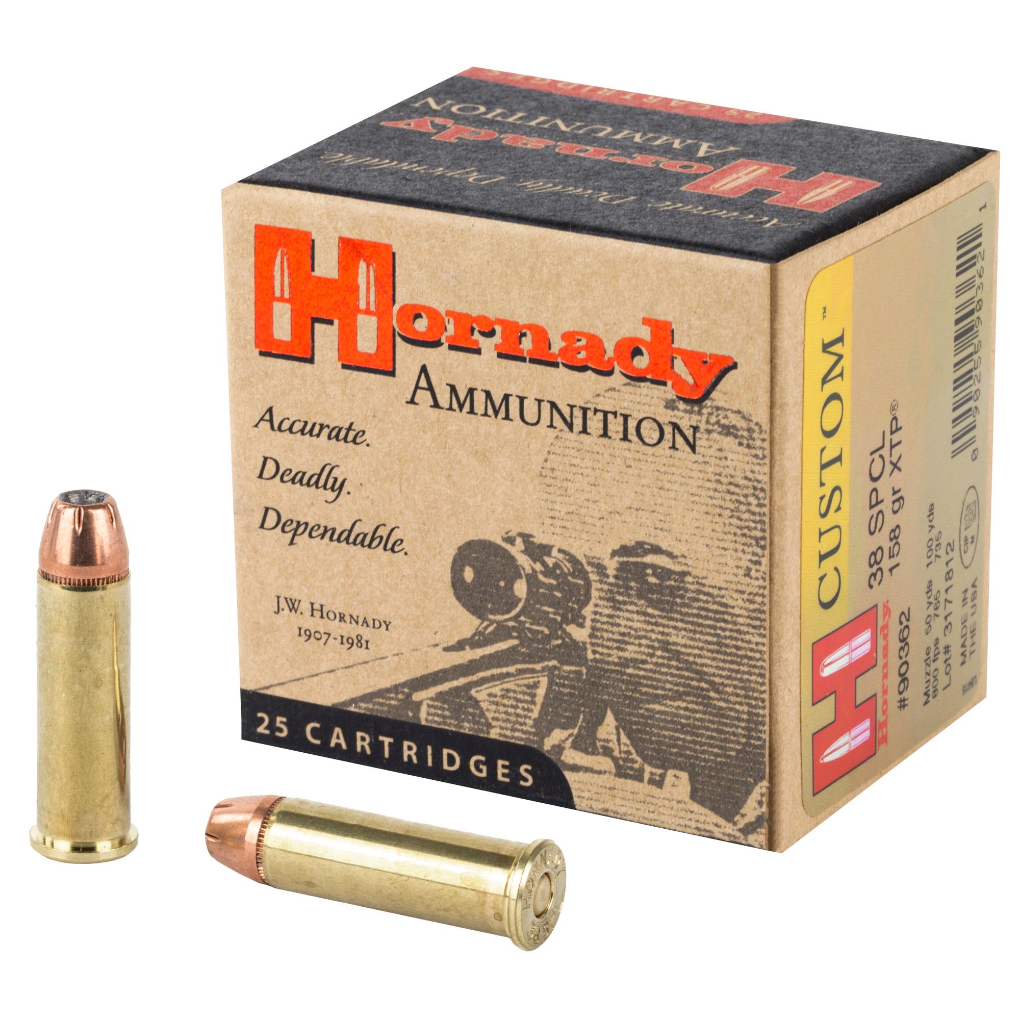 Hand Gun Ammunition HRNDY 38SPL 158GR JHP/XTP 25/250 image 1