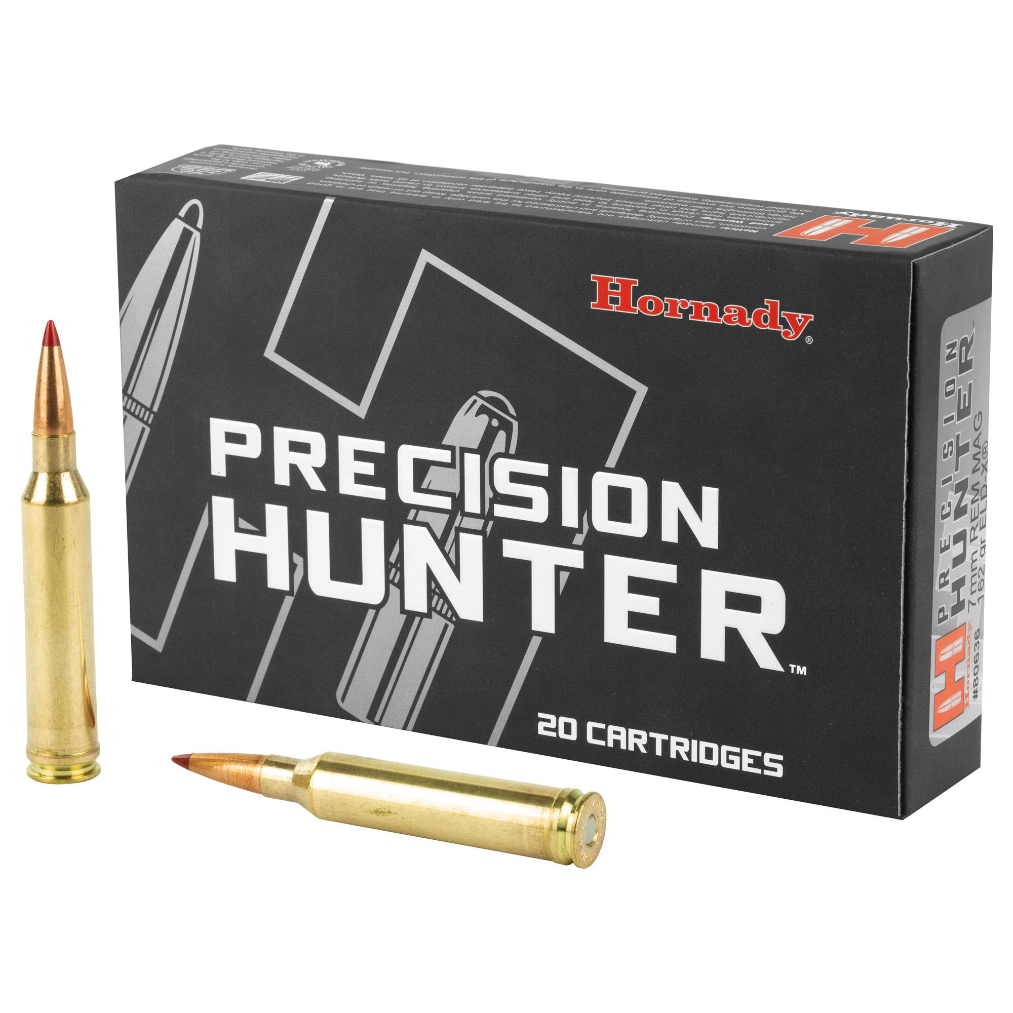 Rifle Ammunition HRNDY PH 7MMREM 162GR ELD-X 20/200 image 1