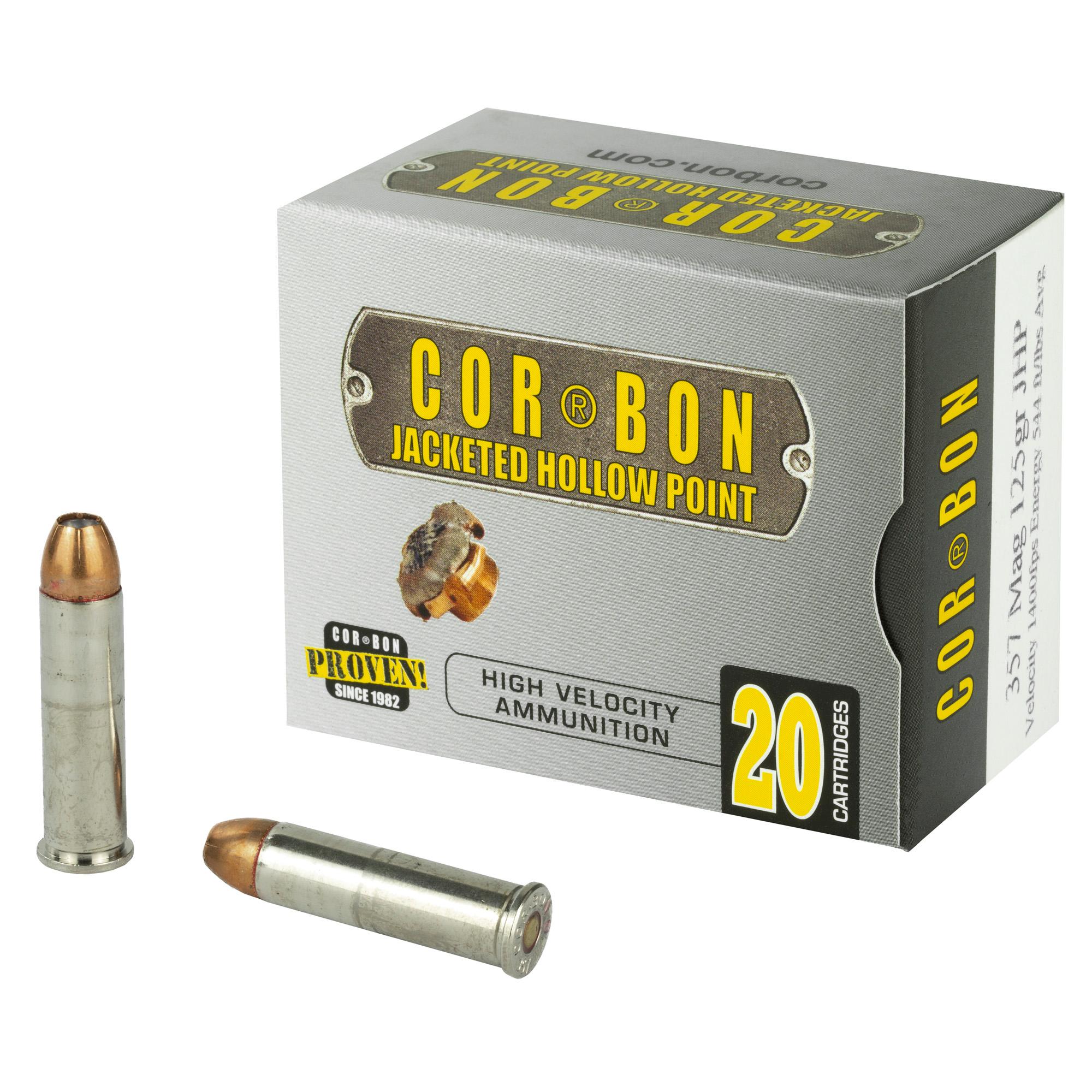 Hand Gun Ammunition CORBON 357MAG 125GR JHP 20/500 image 1