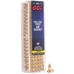 Rimfire Ammunition CCI 22 SHORT HP 100/5000 image 1