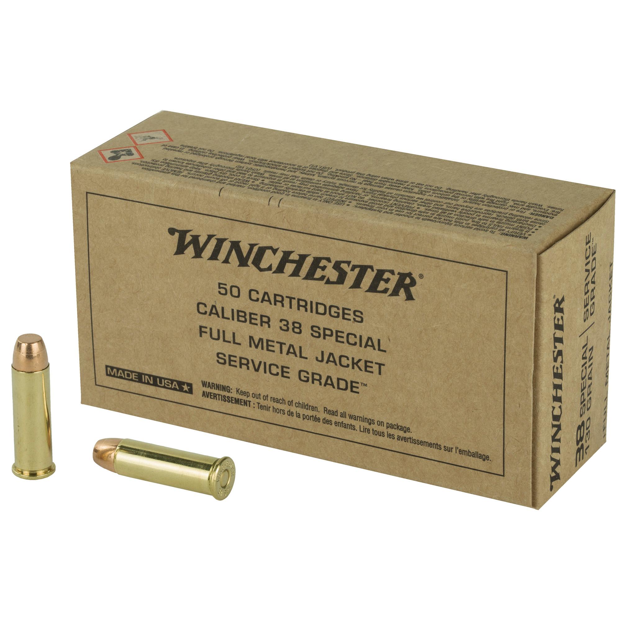 Hand Gun Ammunition WIN SERVICE GRADE 38SPL 130GR 50/500 image 1