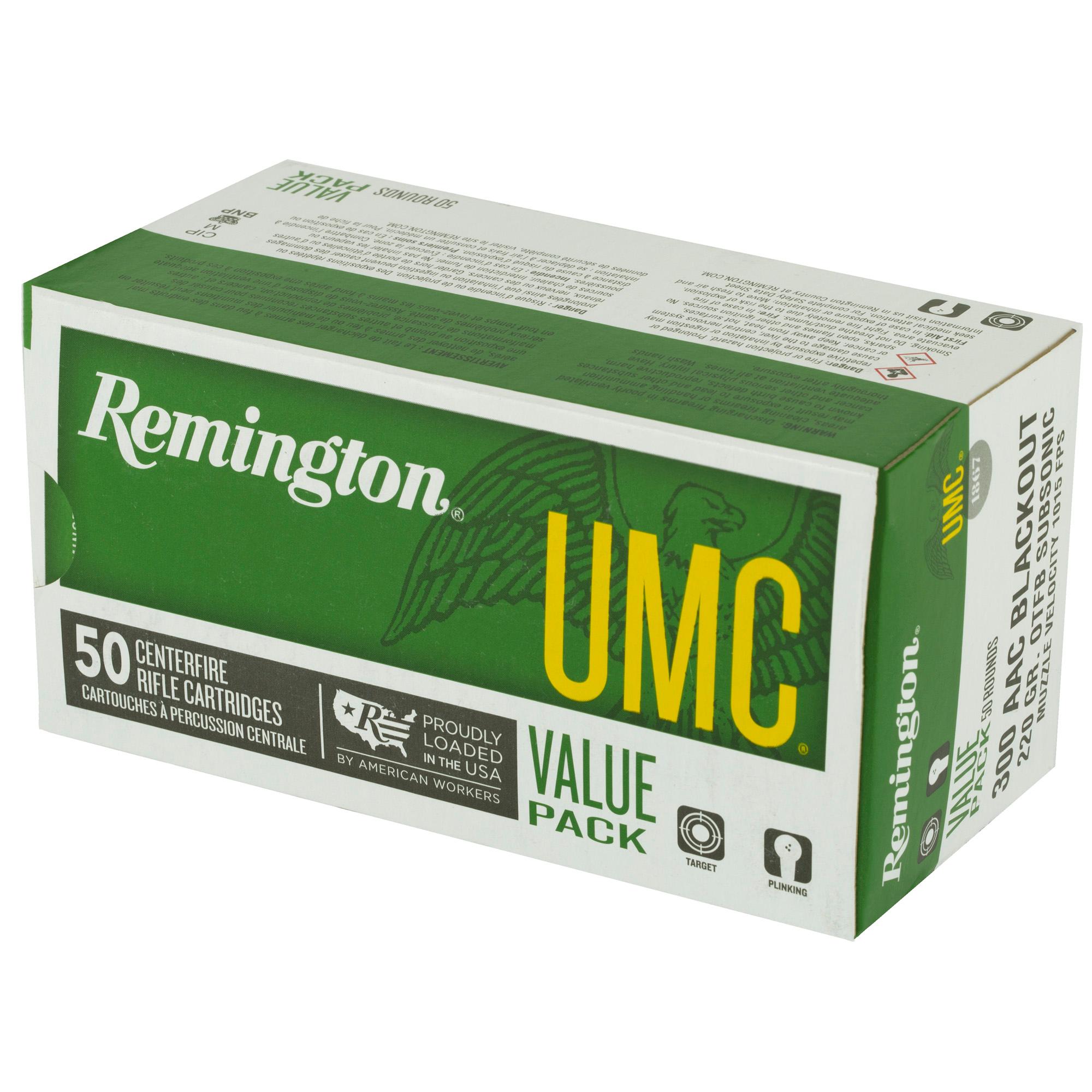 Rifle Ammunition REM UMC 300BLK 220GR 50/400 image 3