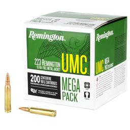 Rifle Ammunition REM UMC MP 223REM 55GR 200/800 image 1