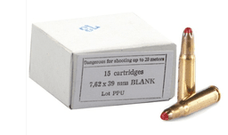 Blank Ammunition PRVI PARTIZAN 7.62×39 BLANKS (M-68) 15/bx image 1