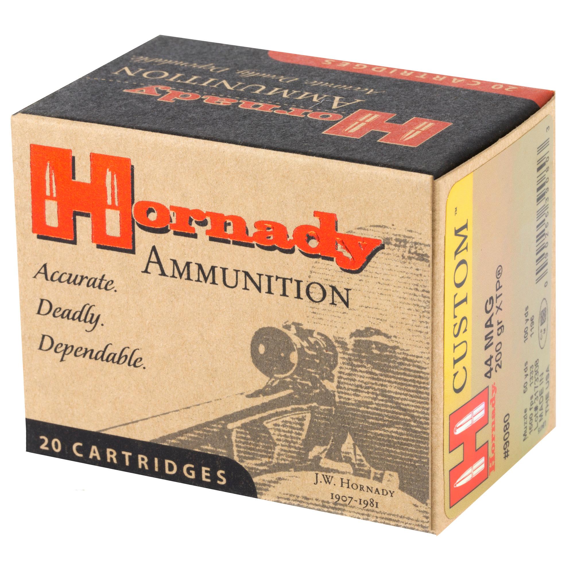 Hand Gun Ammunition HRNDY 44MAG 200GR XTP 20/200 image 3