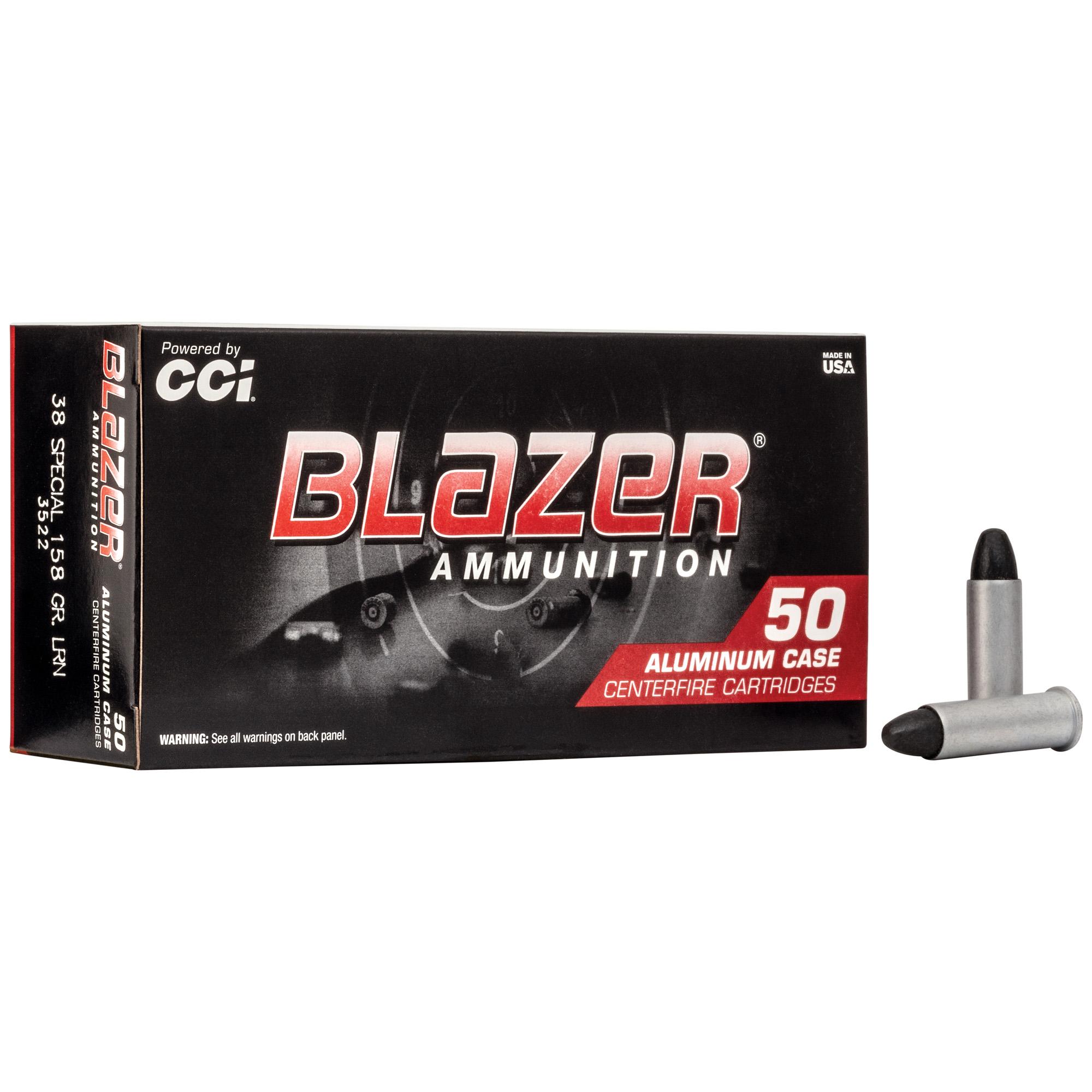 Hand Gun Ammunition BLAZER 38SPL 158GR LRN 50/1000 image 1