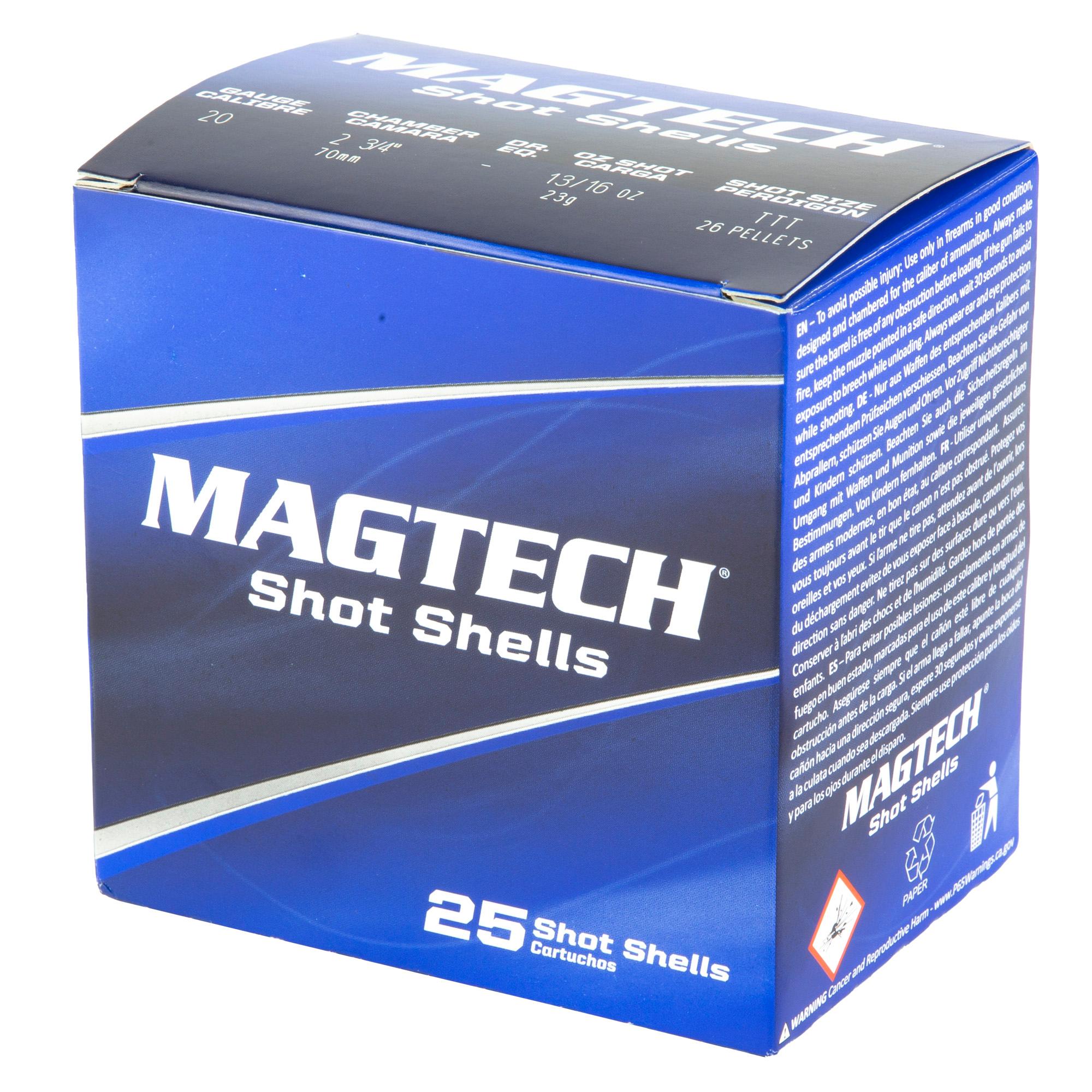 Shot Shell Ammunition MAGTECH 20GA 2.75" TTT 25/250 image 3