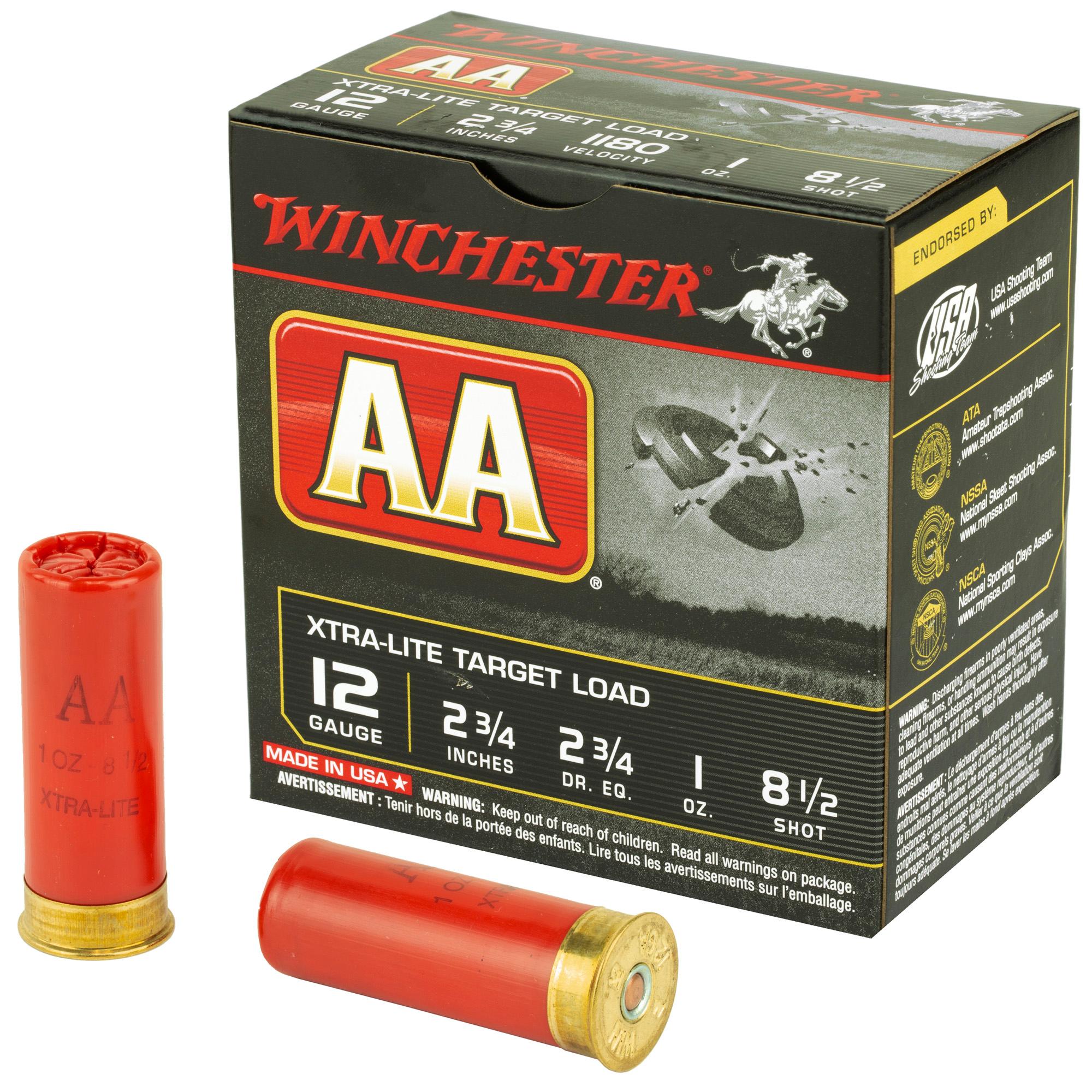 Shot Shell Ammunition WIN XTRA-LGT TRG 12GA #8.5 25/250 image 1