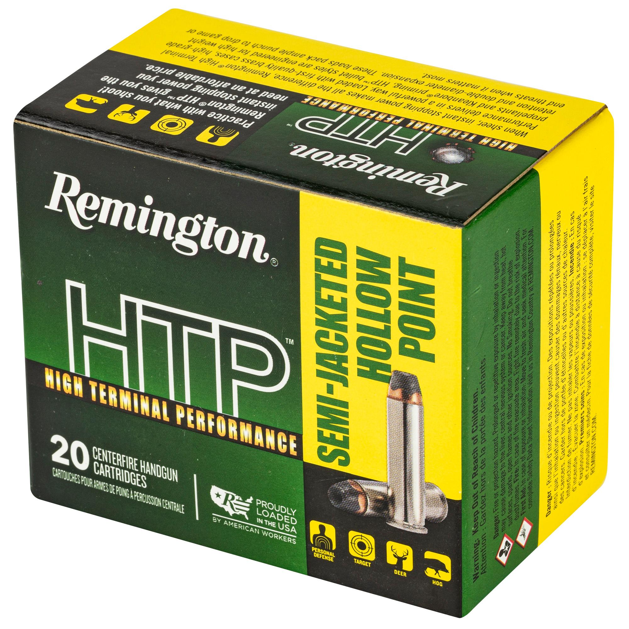 Hand Gun Ammunition REM HTP 38 SPL 110GR SJHP 20/500 image 3