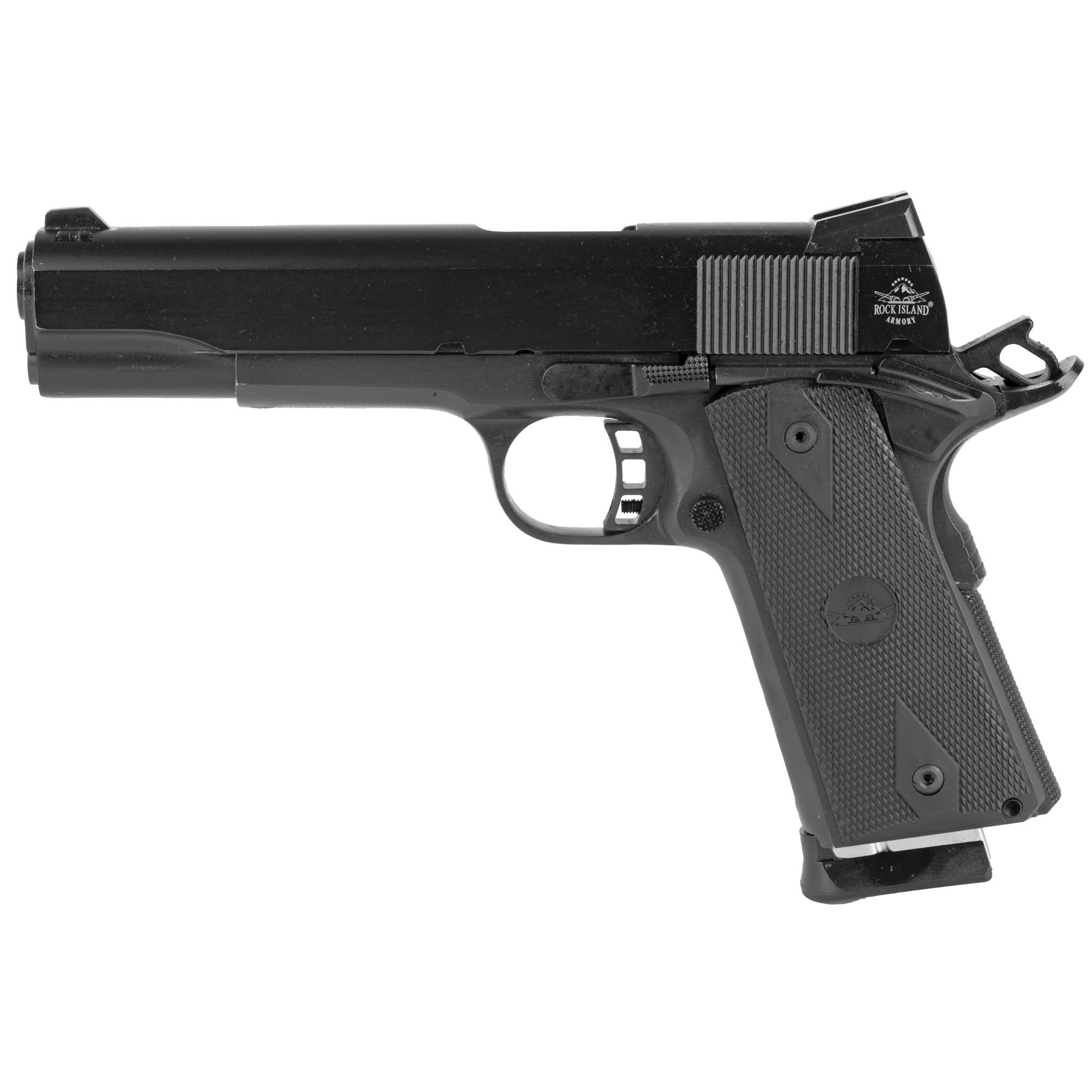 Handguns ROCK ISLAND STD 9MM 9RD 5" BLK image 1