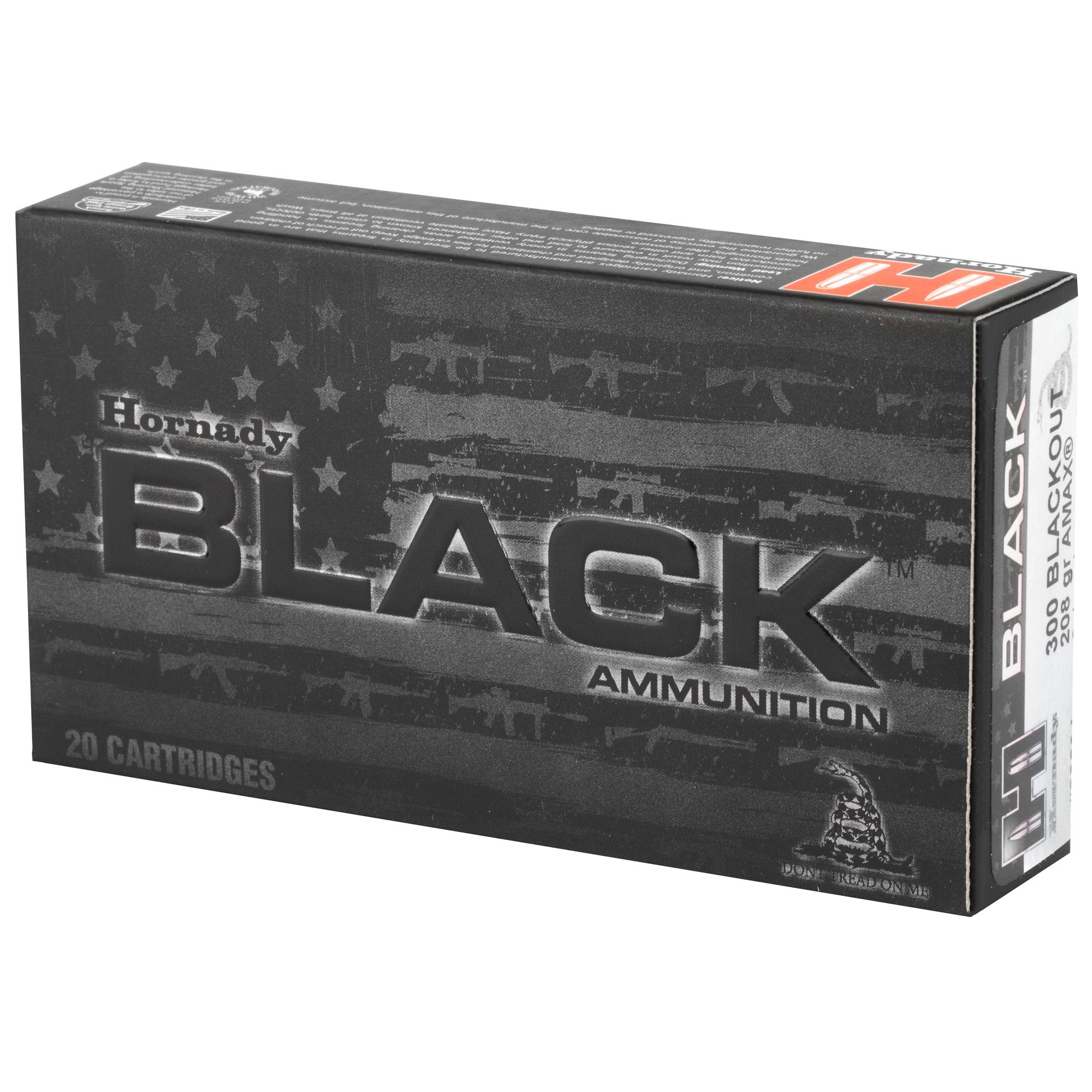 Rifle Ammunition HRNDY BLACK 300BLK 208GR AMAX 20/200 image 3