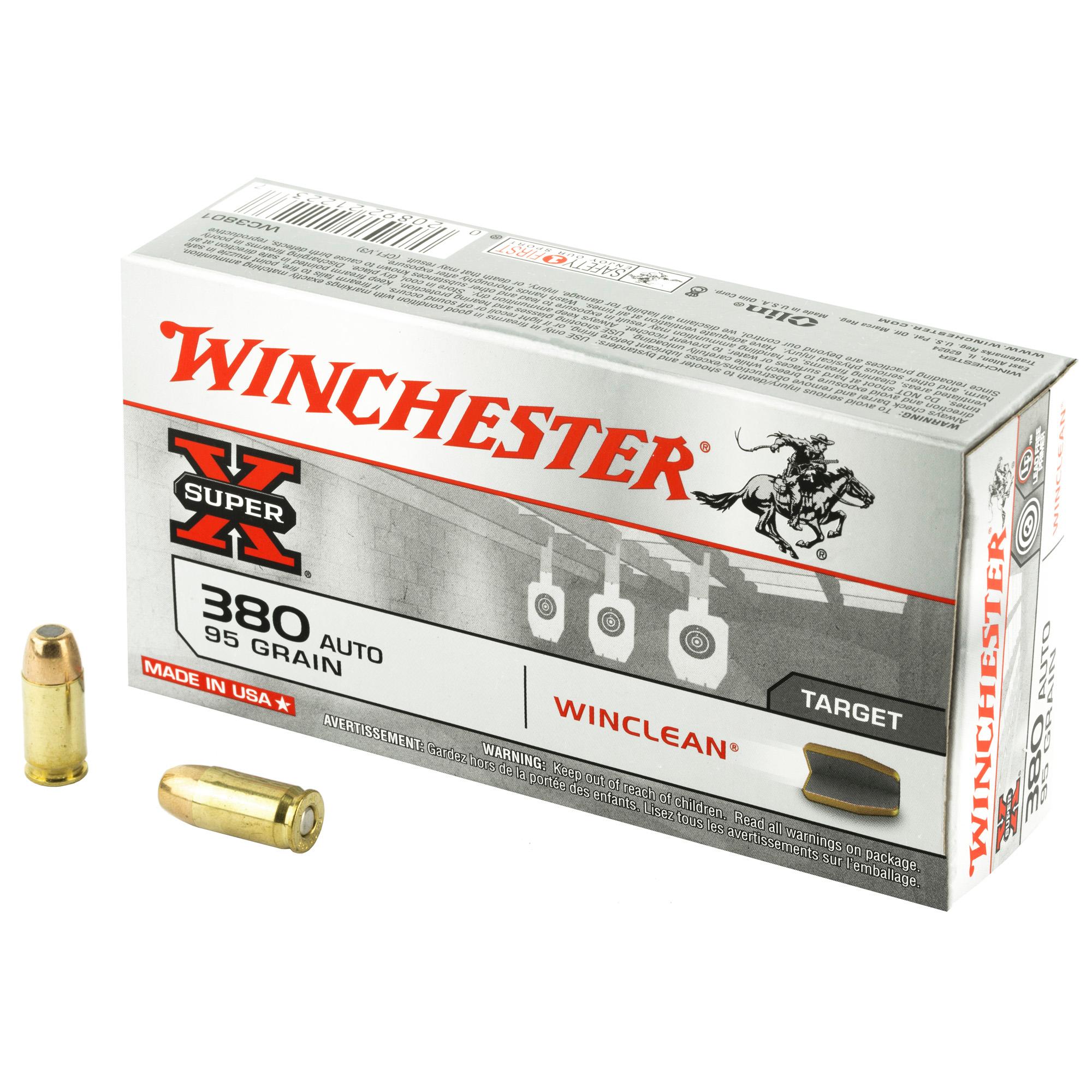 Hand Gun Ammunition WIN SPRX WINCLEAN 380ACP 95GR 50/ image 1
